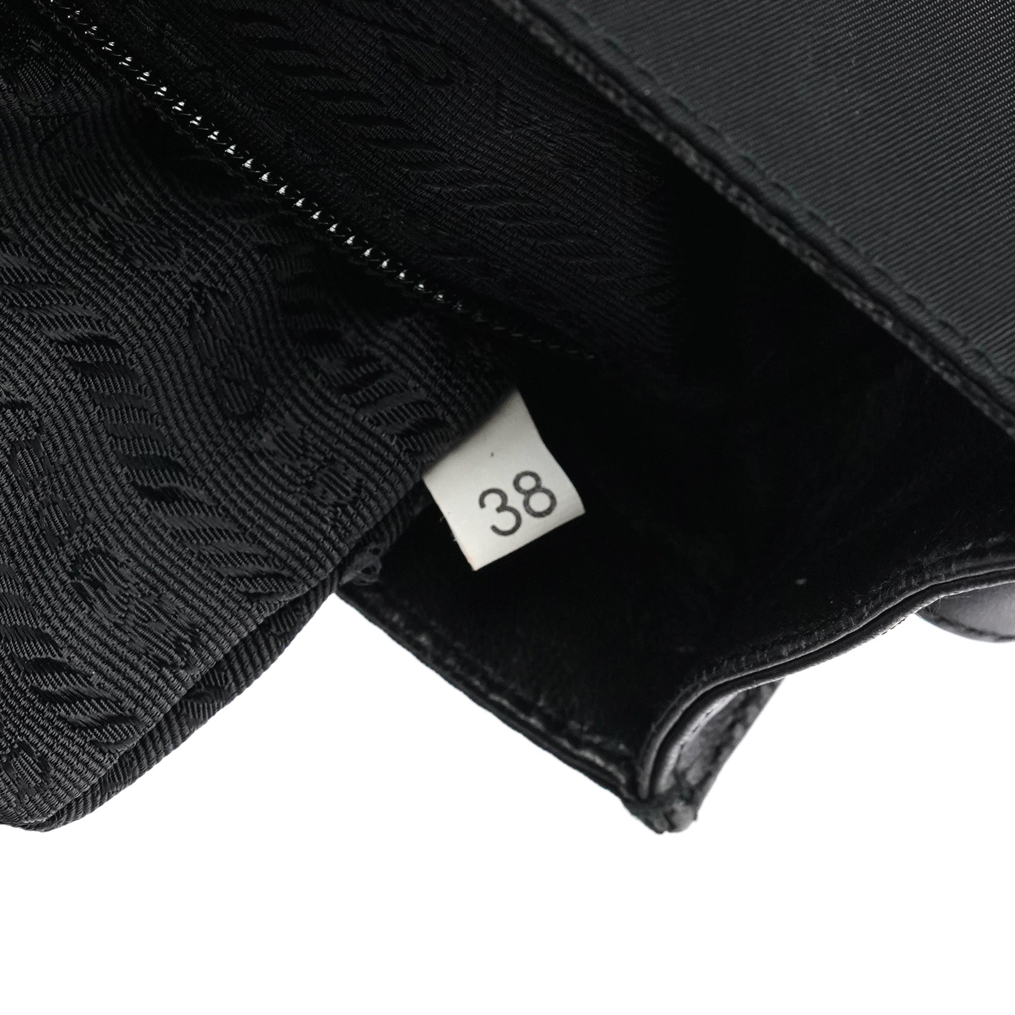 Black Tessuto Nappa Buckle Shoulder Bag