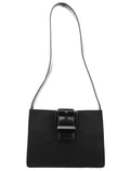 Black Tessuto Nappa Buckle Shoulder Bag