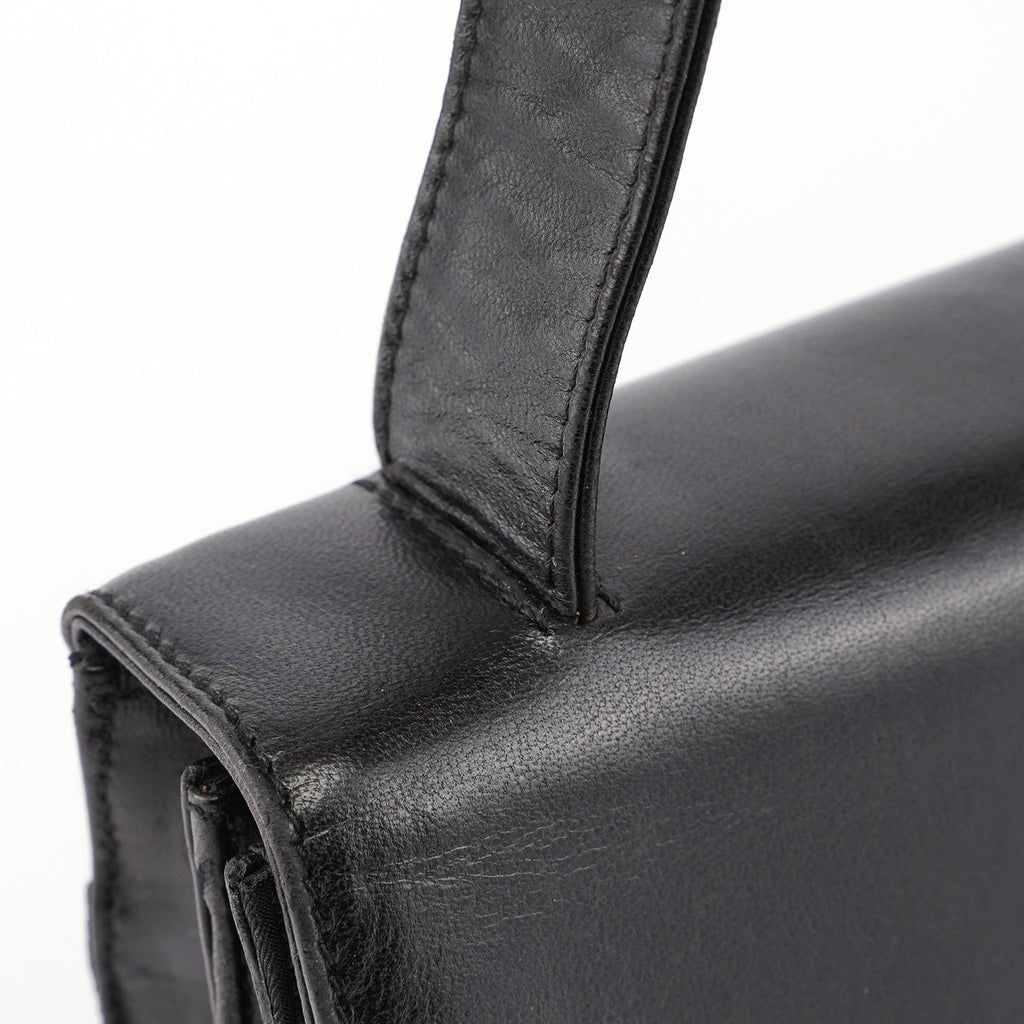 Black Tessuto Nappa Buckle Shoulder Bag