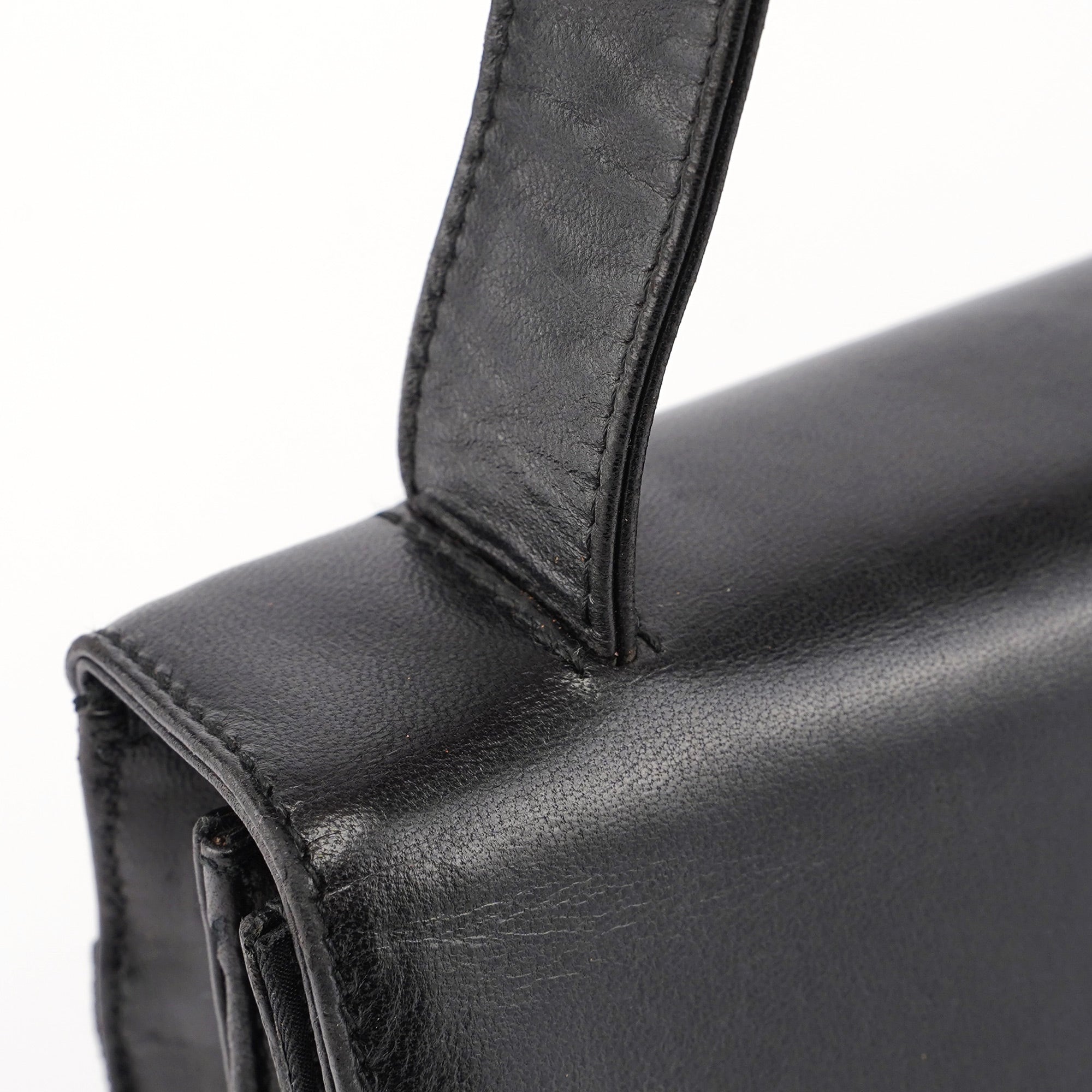 Black Tessuto Nappa Buckle Shoulder Bag