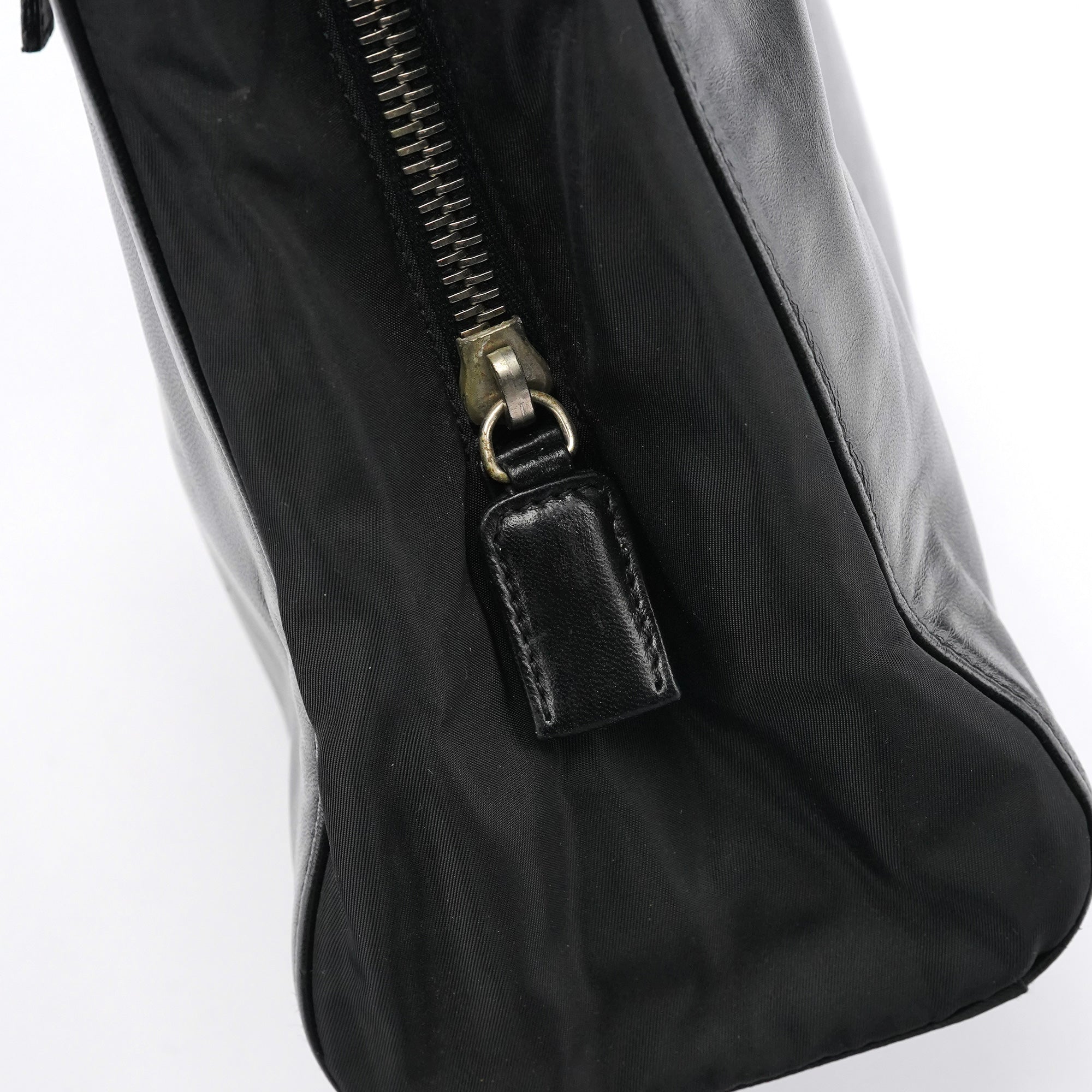Black Tessuto Nappa Leather Tote Bag