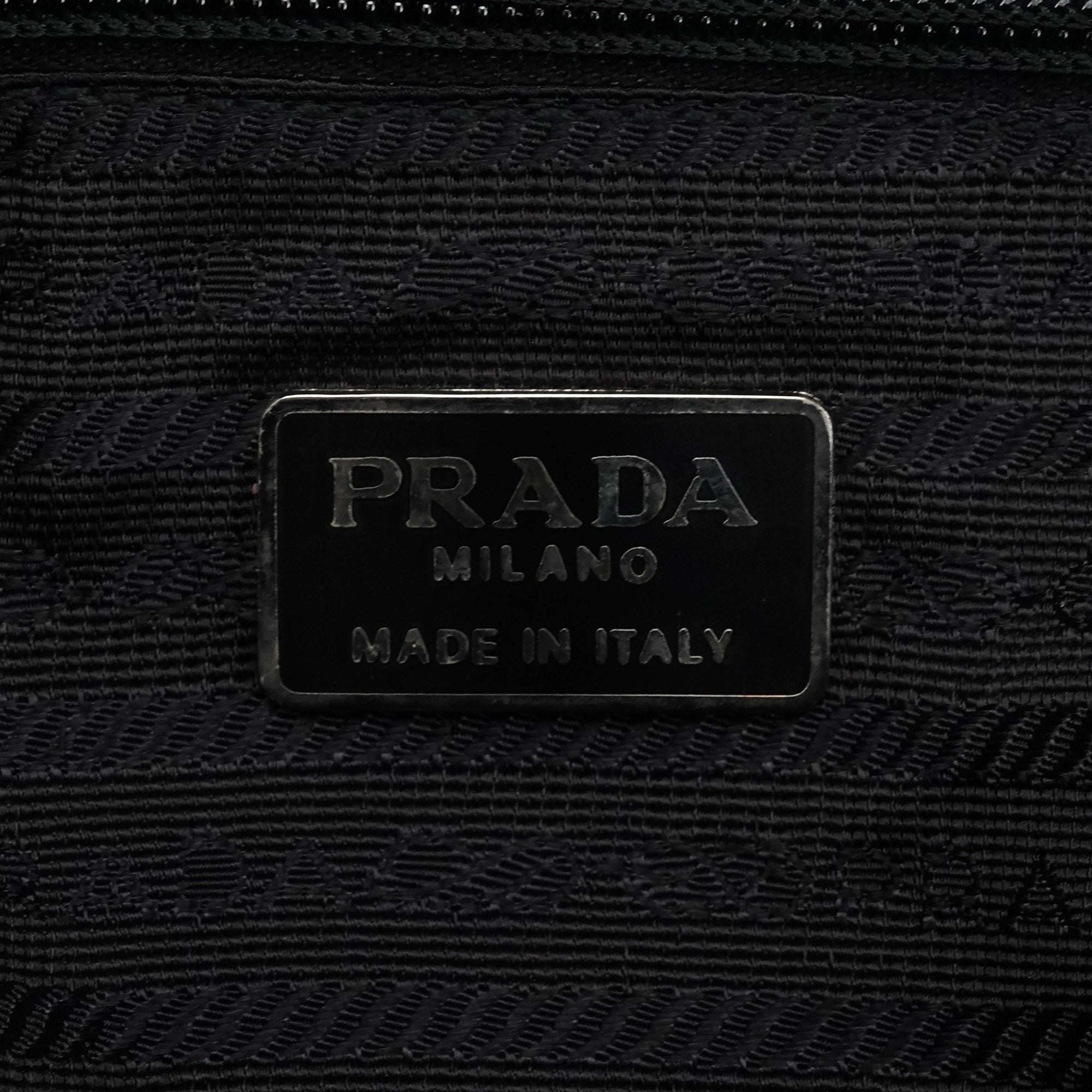 Black Tessuto Nappa Leather Tote Bag