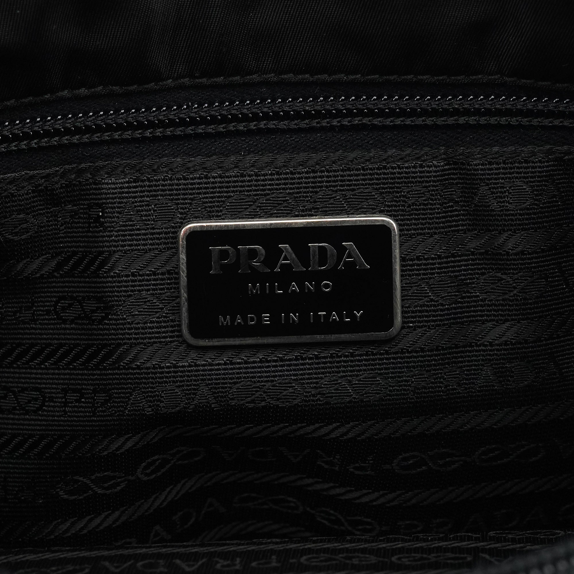 1995 Black Tessuto Nappa Nylon Tote Bag
