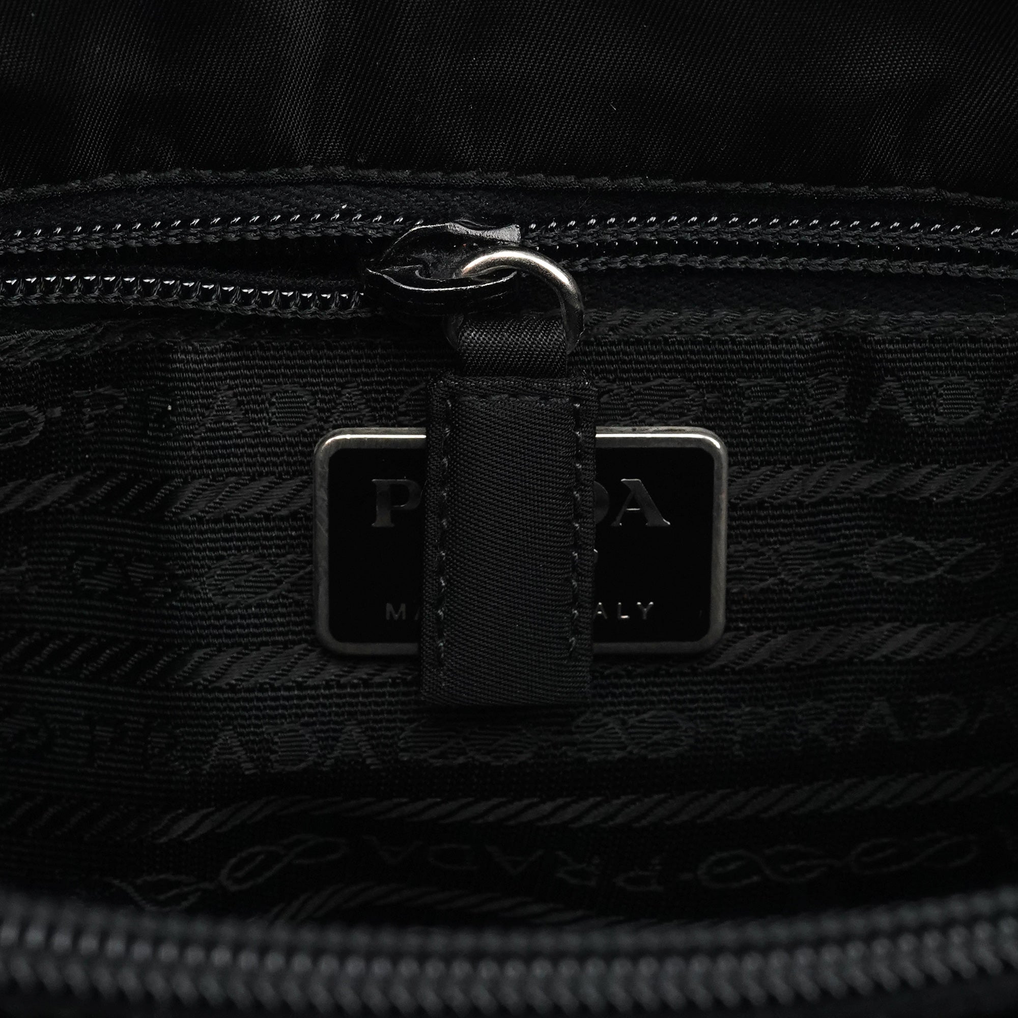 1995 Black Tessuto Nappa Nylon Tote Bag