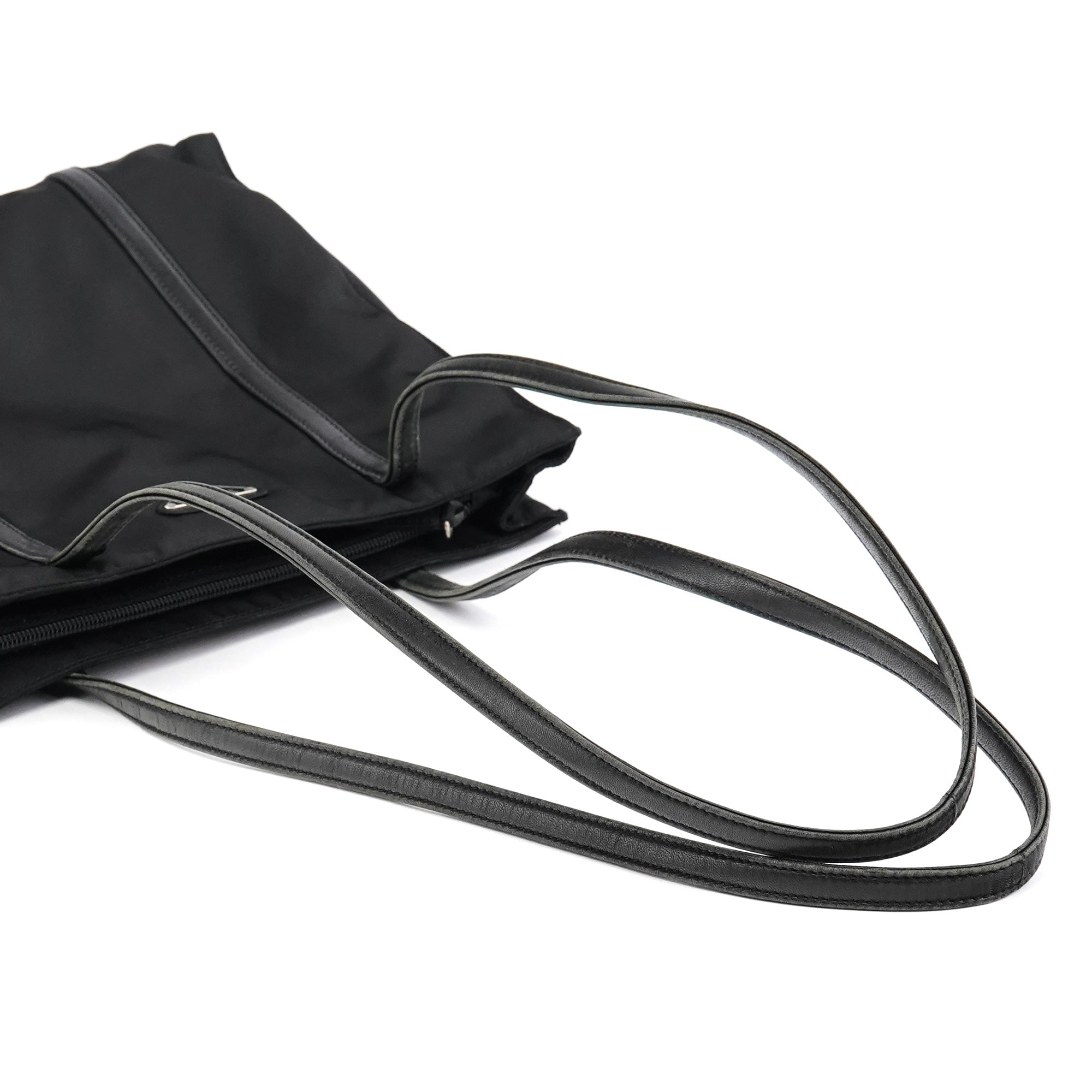 1995 Black Tessuto Nappa Nylon Tote Bag