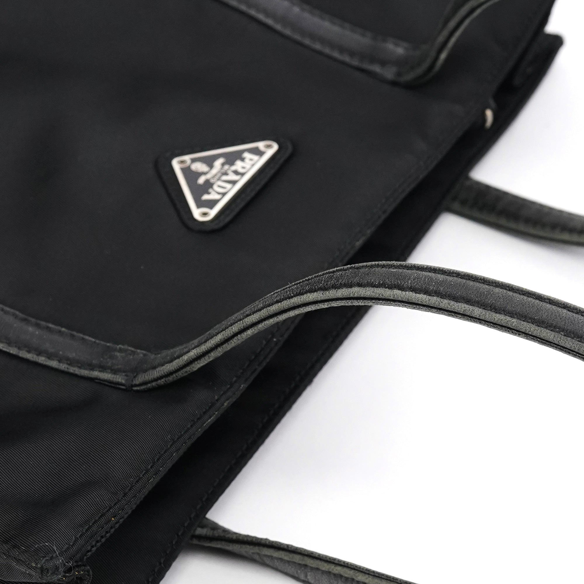 1995 Black Tessuto Nappa Nylon Tote Bag