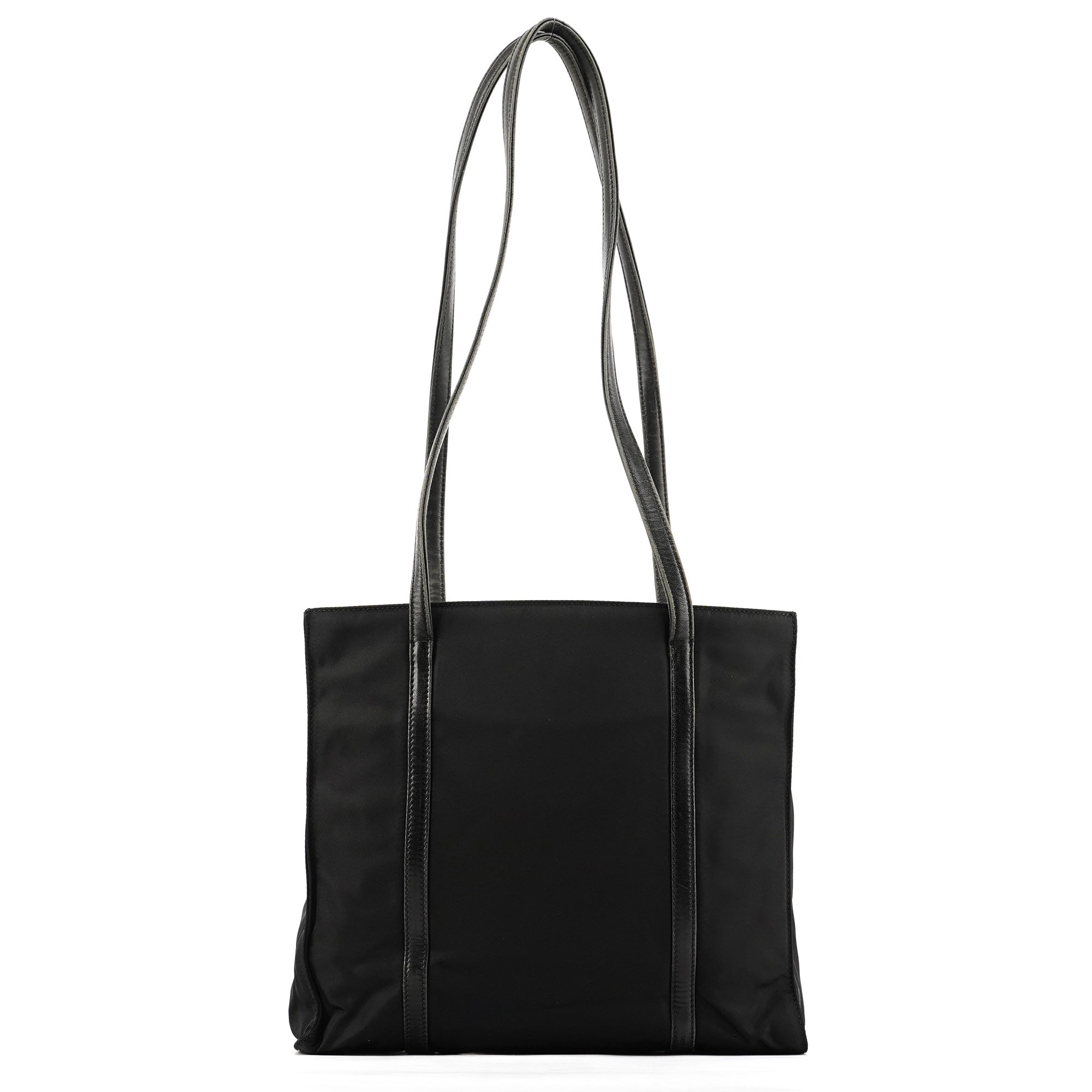 1995 Black Tessuto Nappa Nylon Tote Bag