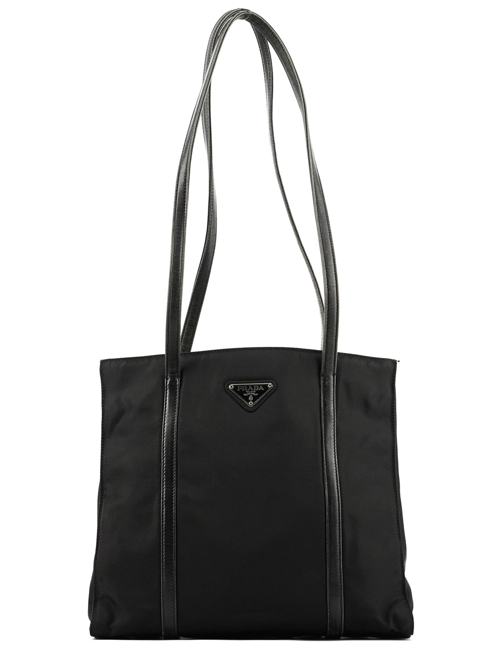 1995 Black Tessuto Nappa Nylon Tote Bag