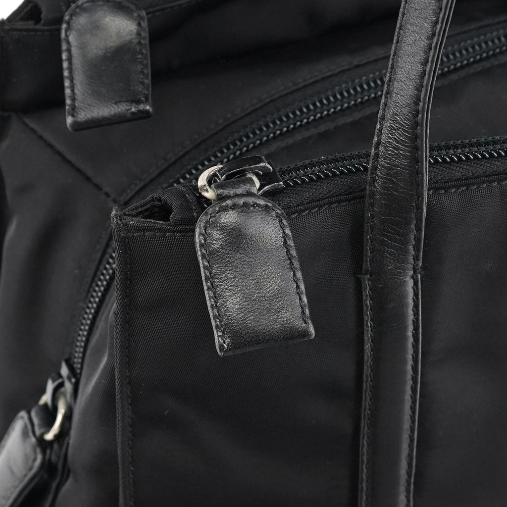 Black Tessuto Nappa Nylon Tote Bag