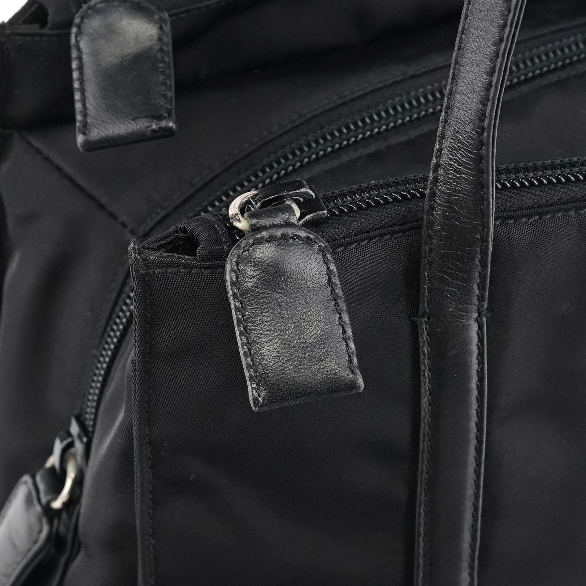 Black Tessuto Nappa Nylon Tote Bag