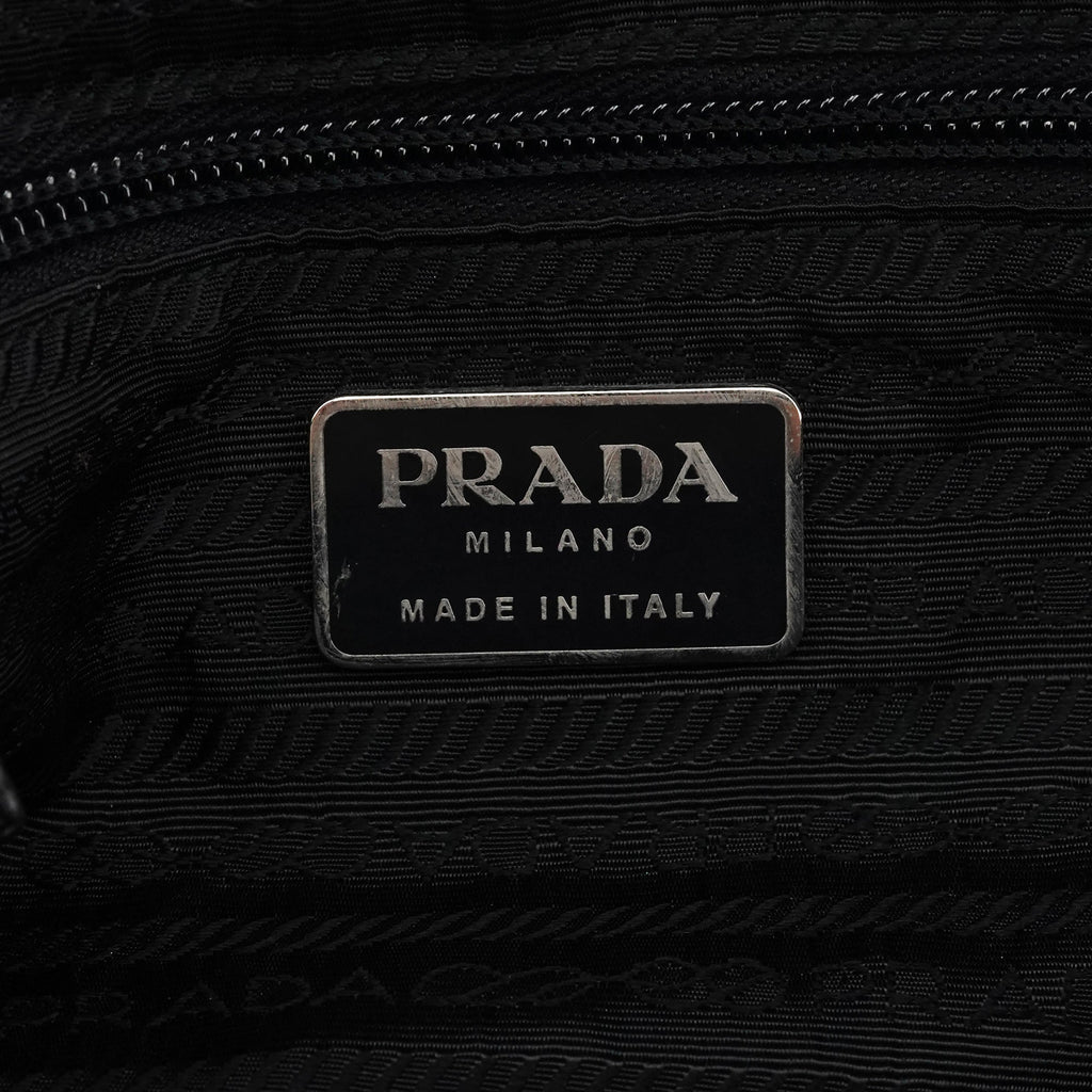 Black Tessuto Nappa Nylon Tote Bag