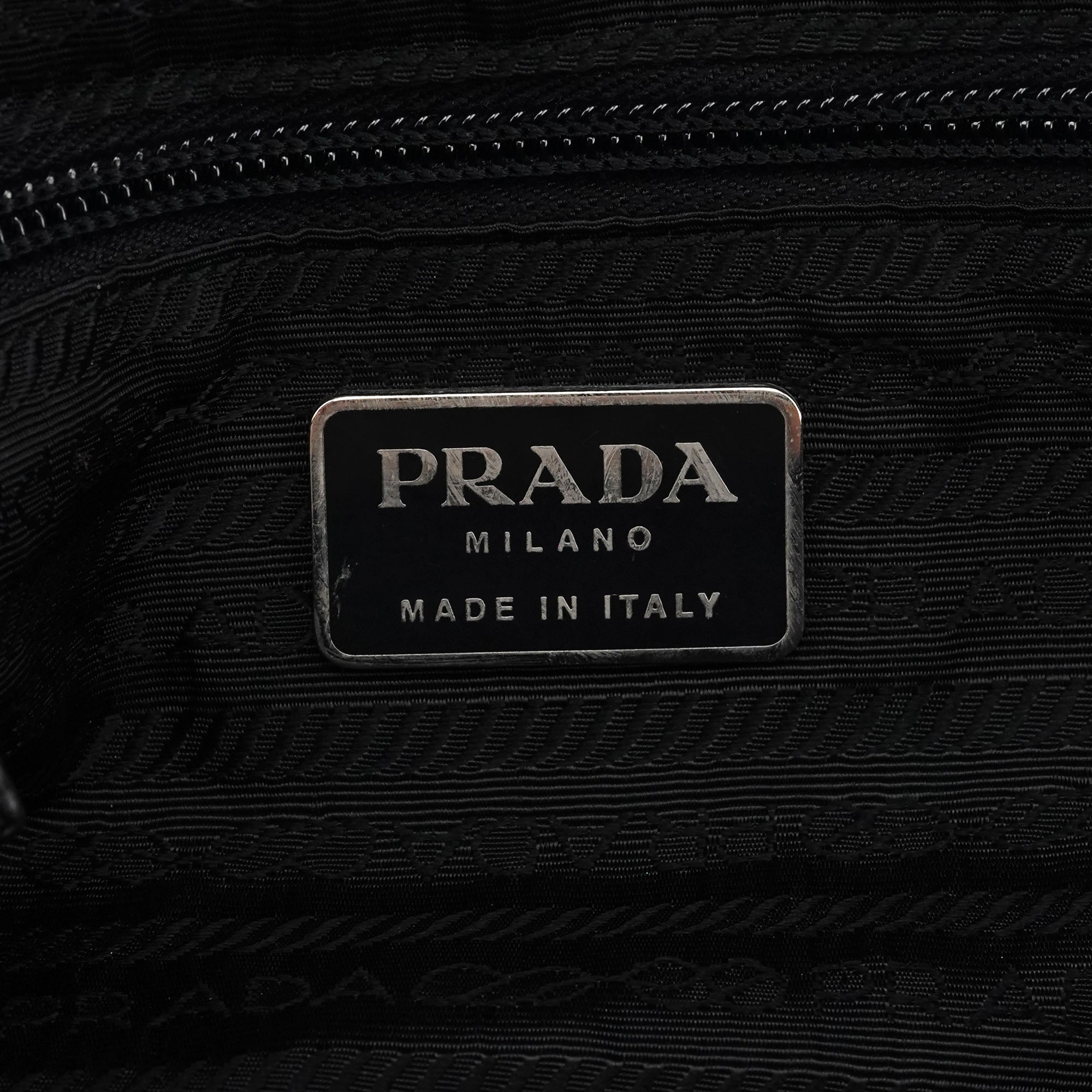 Black Tessuto Nappa Nylon Tote Bag