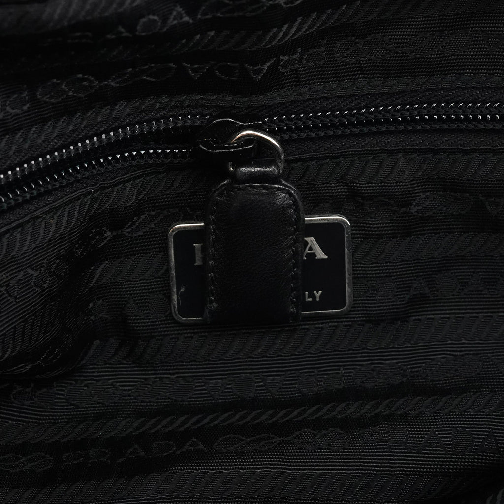 Black Tessuto Nappa Nylon Tote Bag