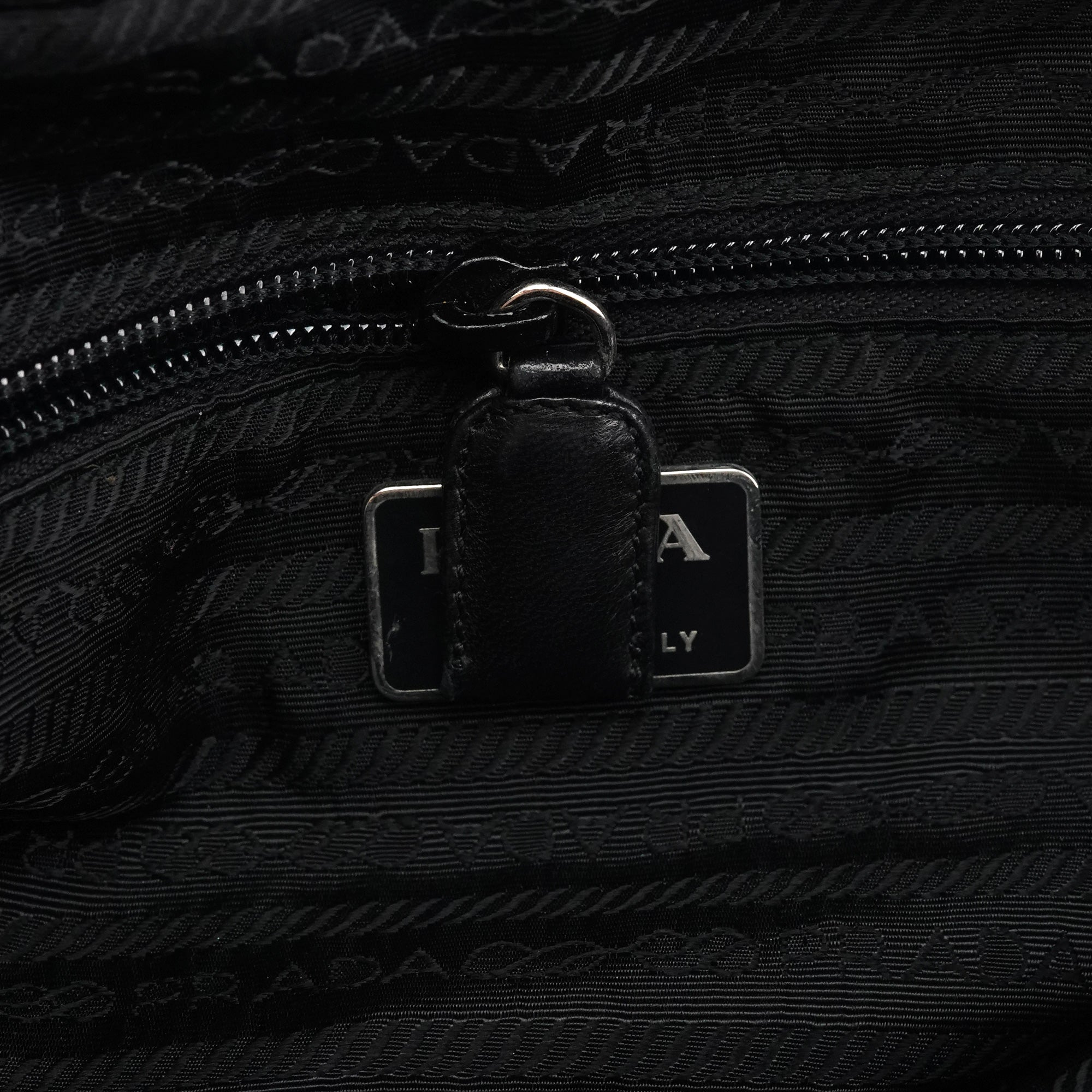 Black Tessuto Nappa Nylon Tote Bag