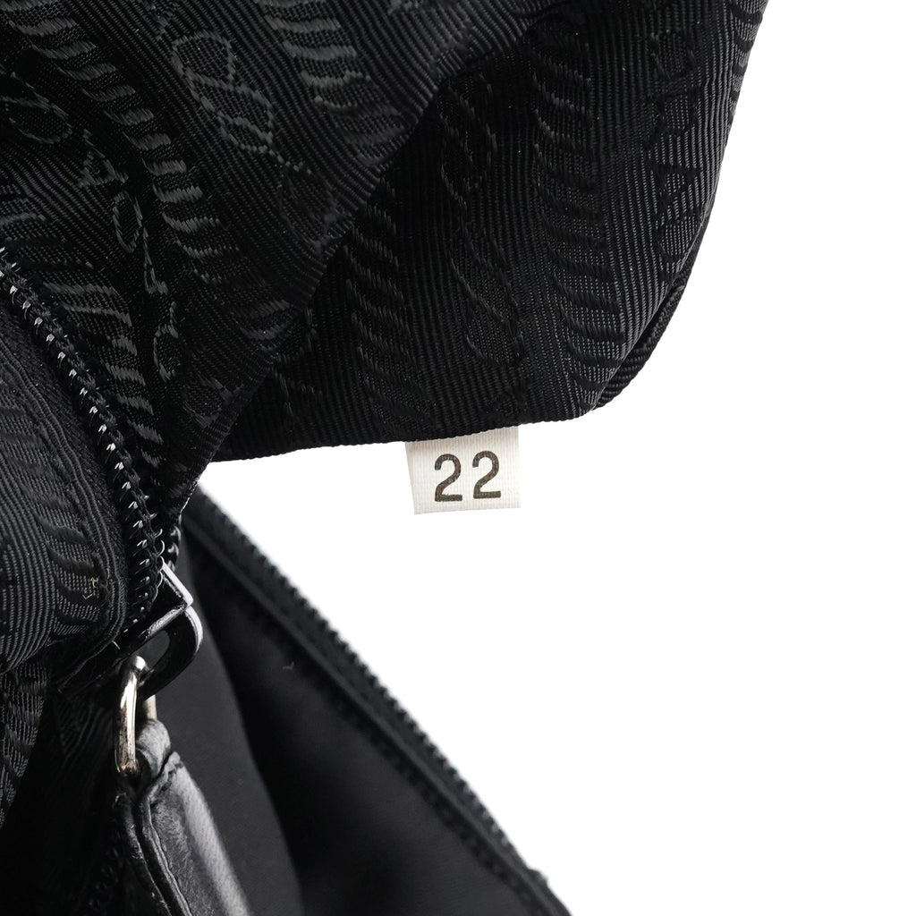 Black Tessuto Nappa Nylon Tote Bag