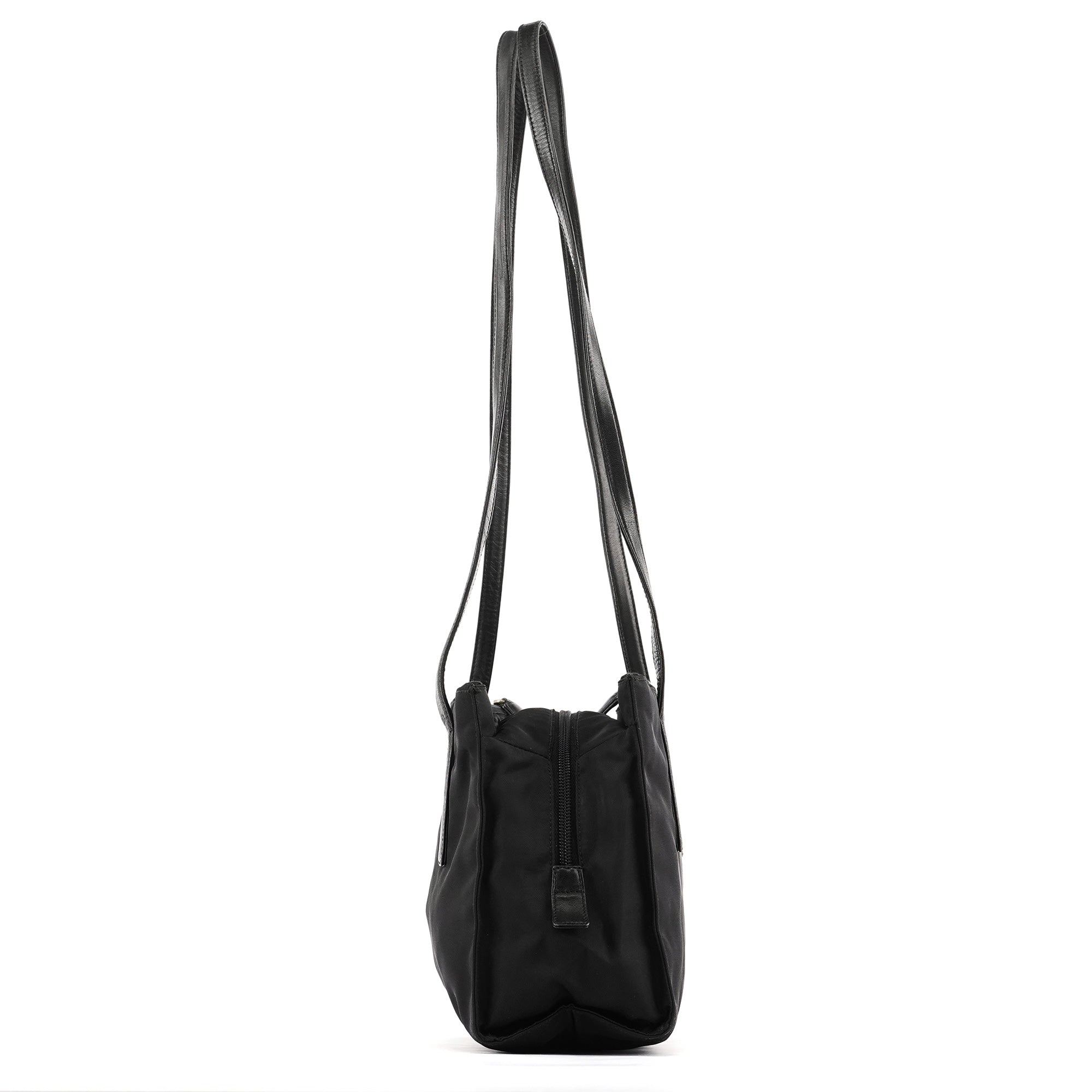 Black Tessuto Nappa Nylon Tote Bag