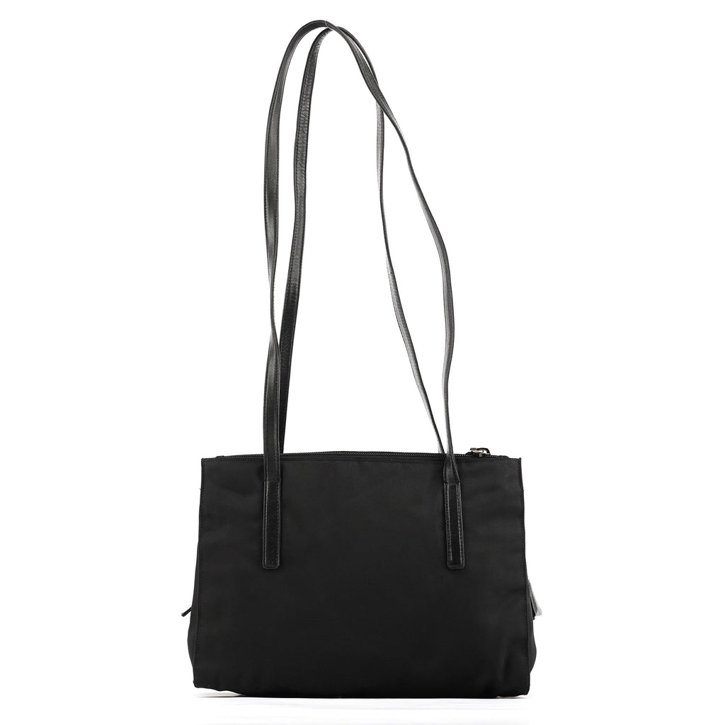 Black Tessuto Nappa Nylon Tote Bag