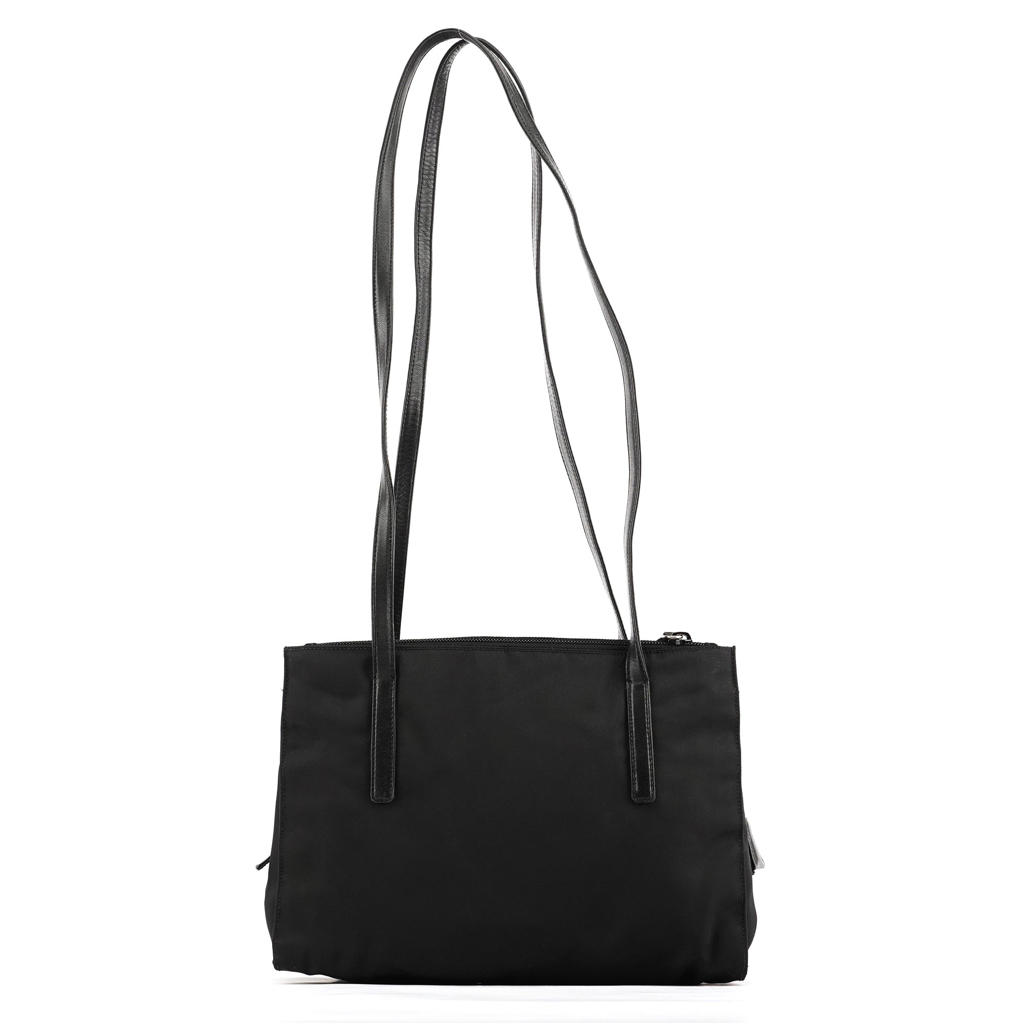 Black Tessuto Nappa Nylon Tote Bag