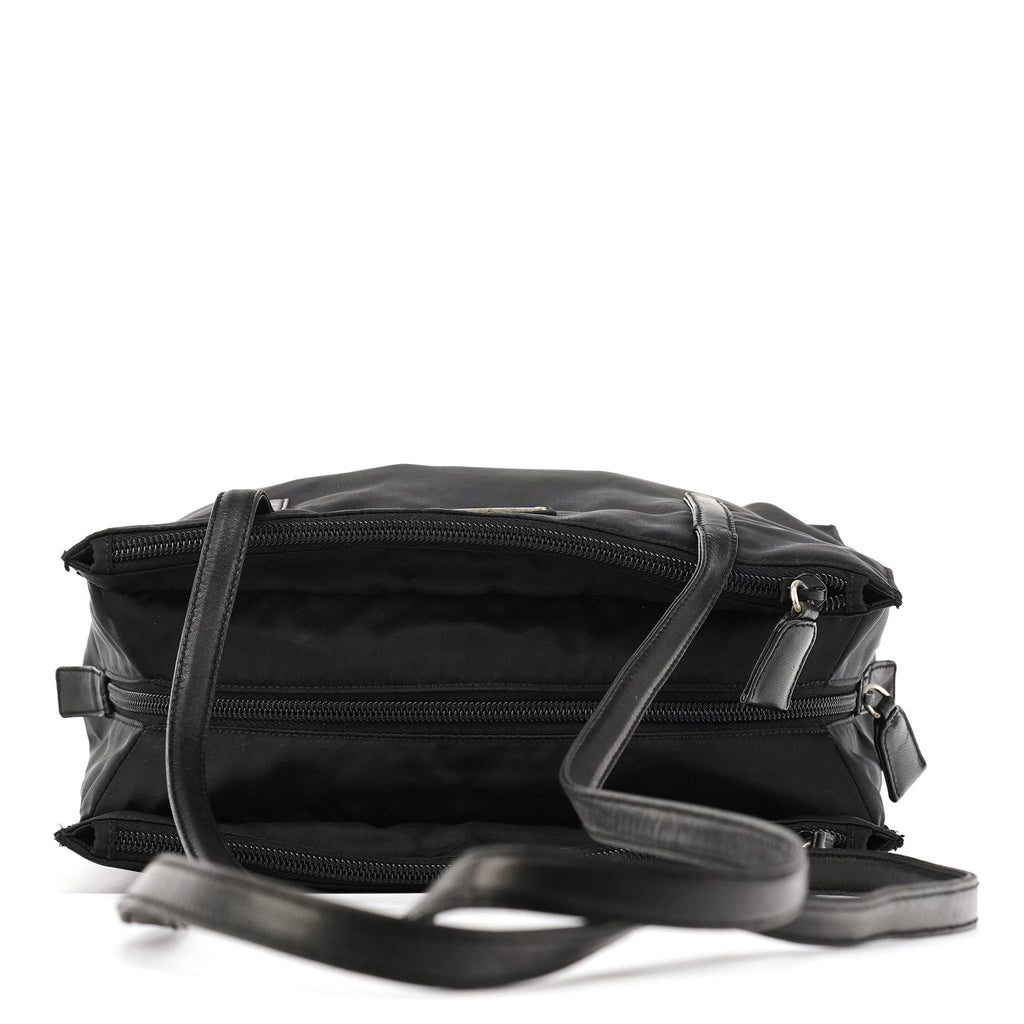 Black Tessuto Nappa Nylon Tote Bag
