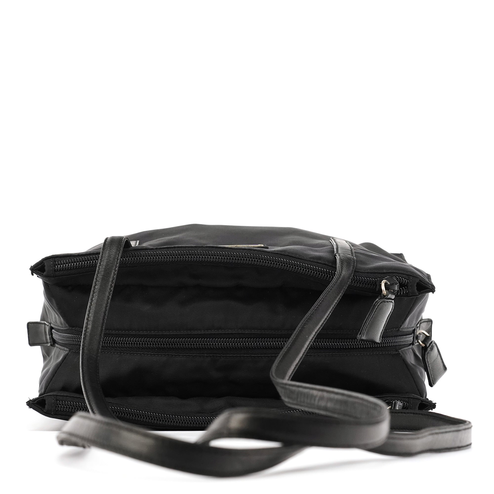 Black Tessuto Nappa Nylon Tote Bag