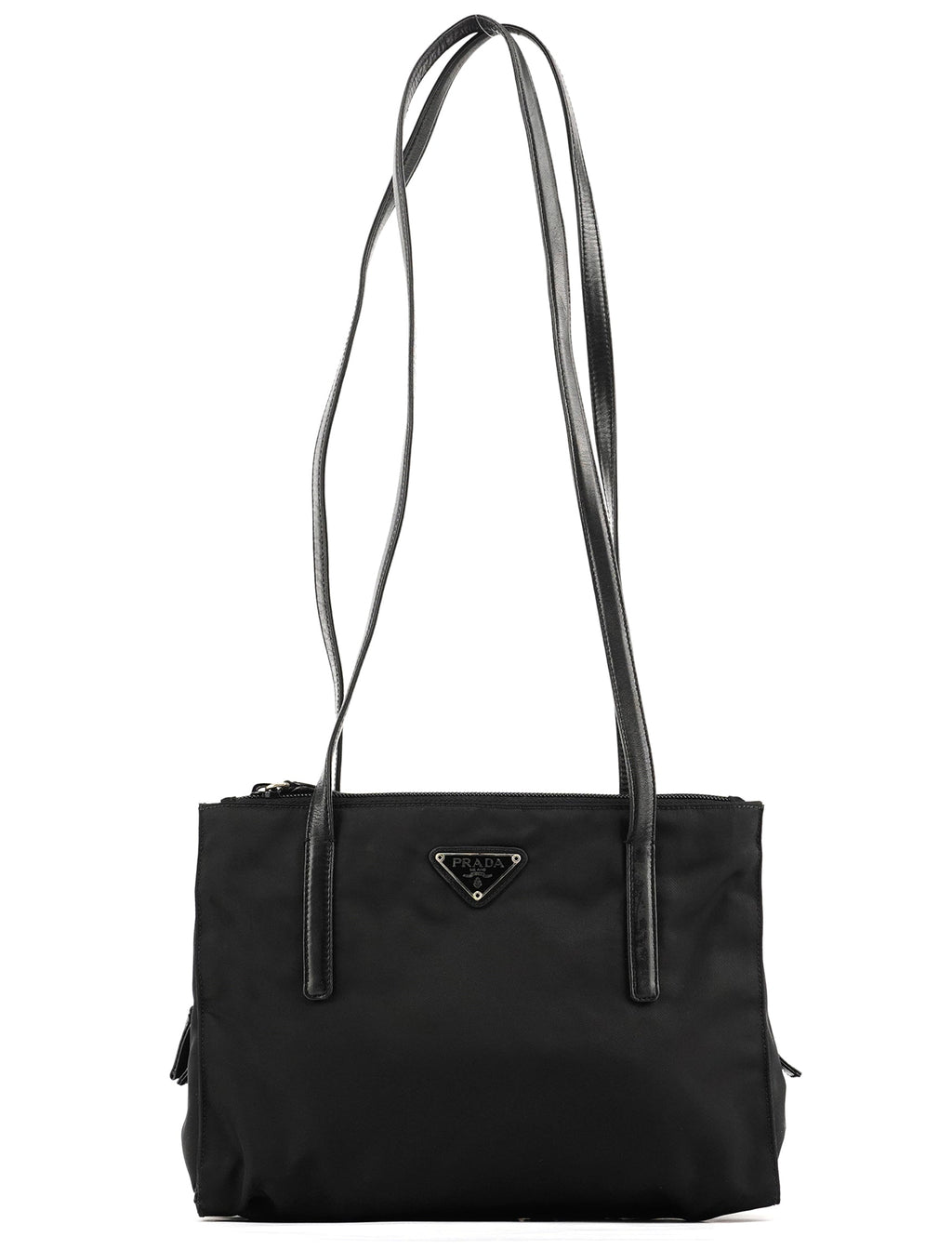 Black Tessuto Nappa Nylon Tote Bag