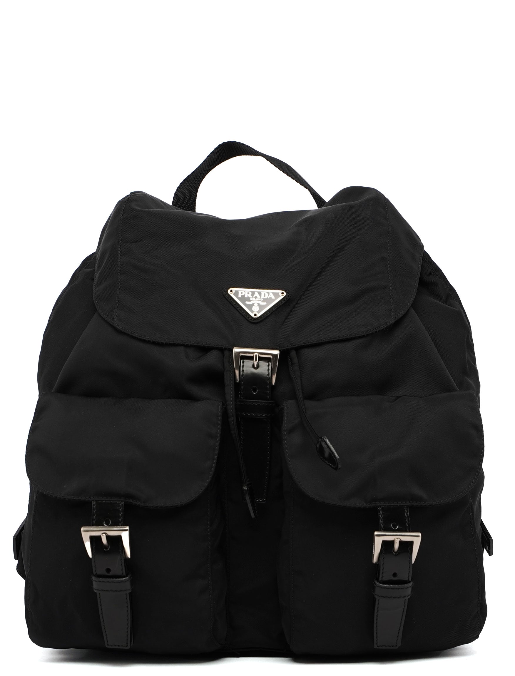Black Tessuto Nylon Backpack