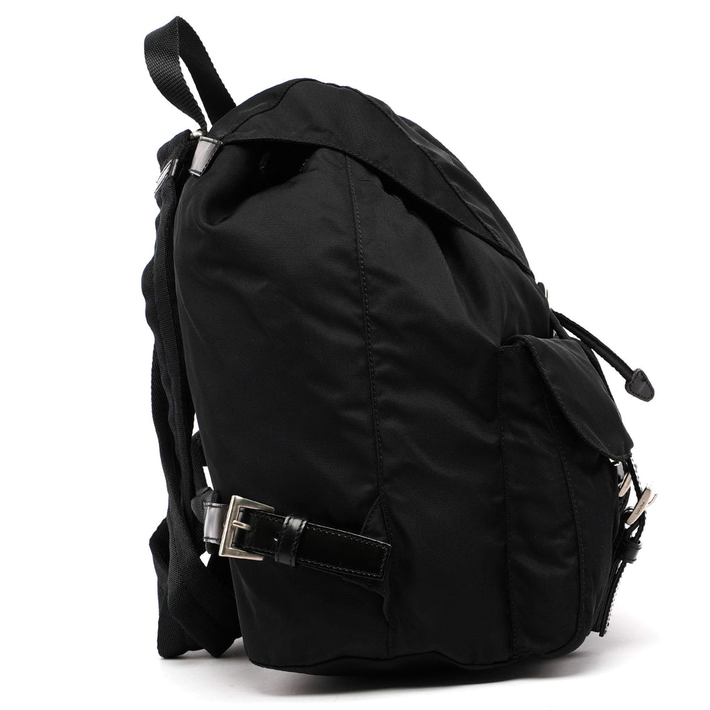 Black Tessuto Nylon Backpack