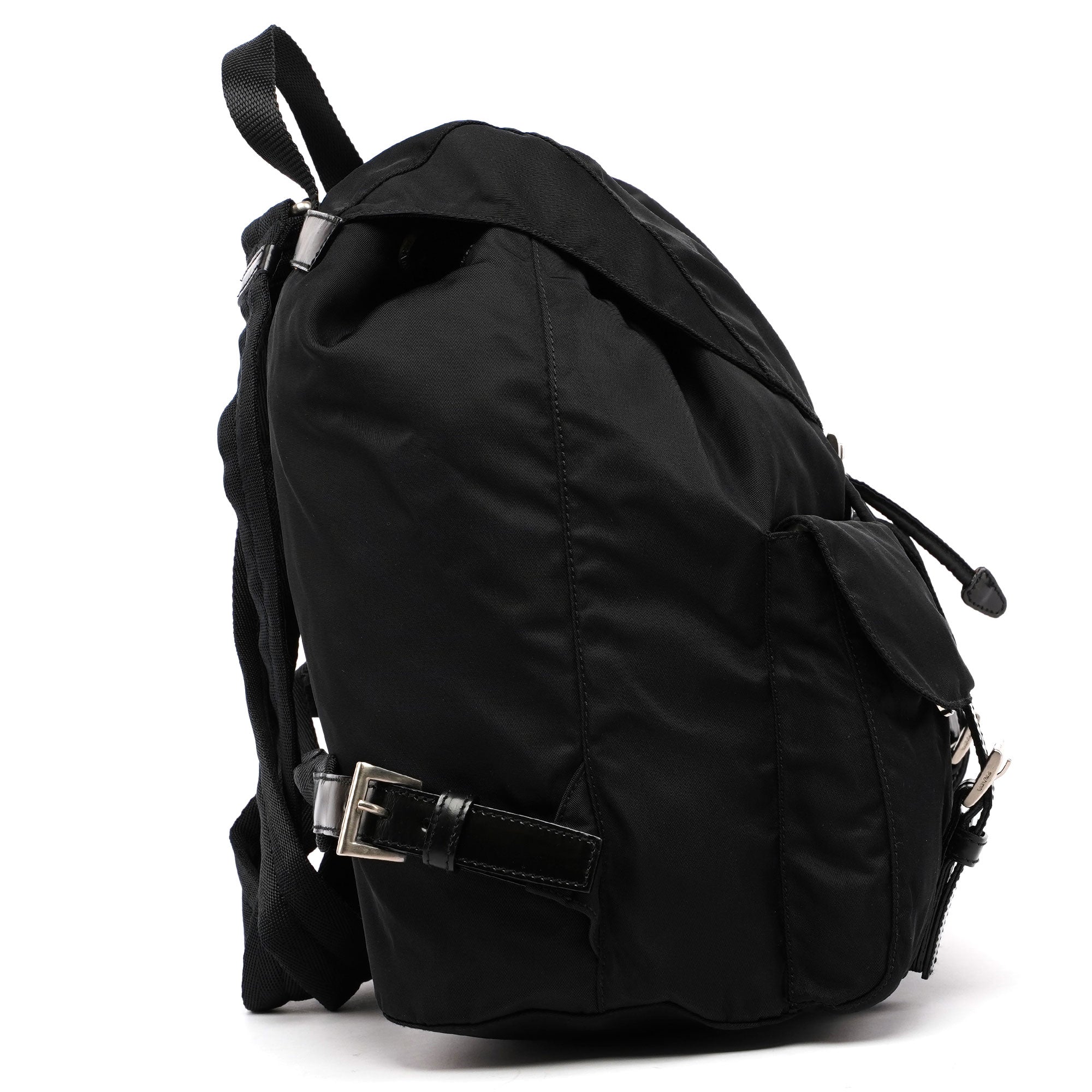 Black Tessuto Nylon Backpack