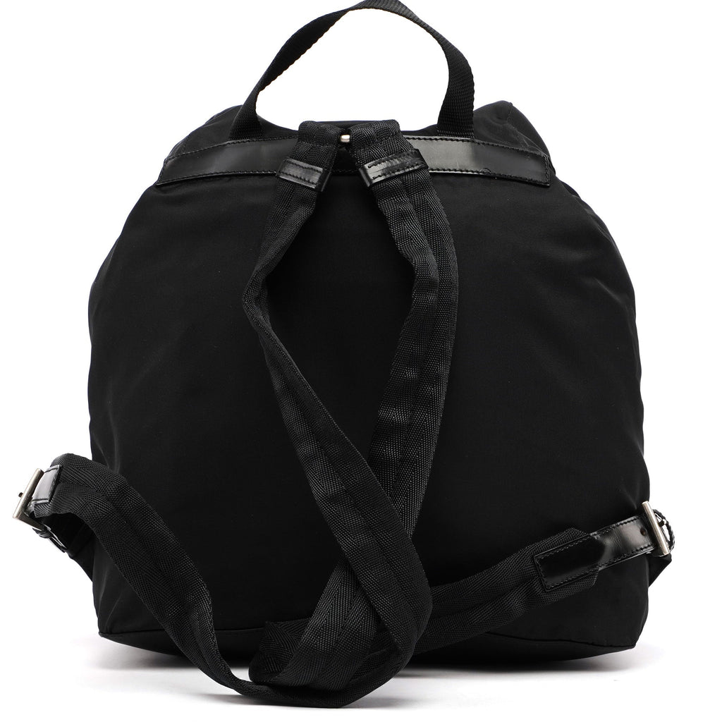 Black Tessuto Nylon Backpack