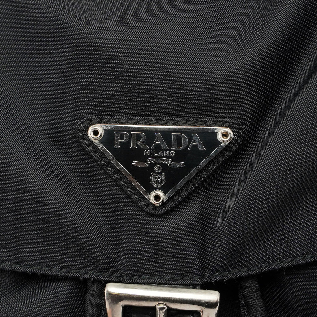 Black Tessuto Nylon Backpack