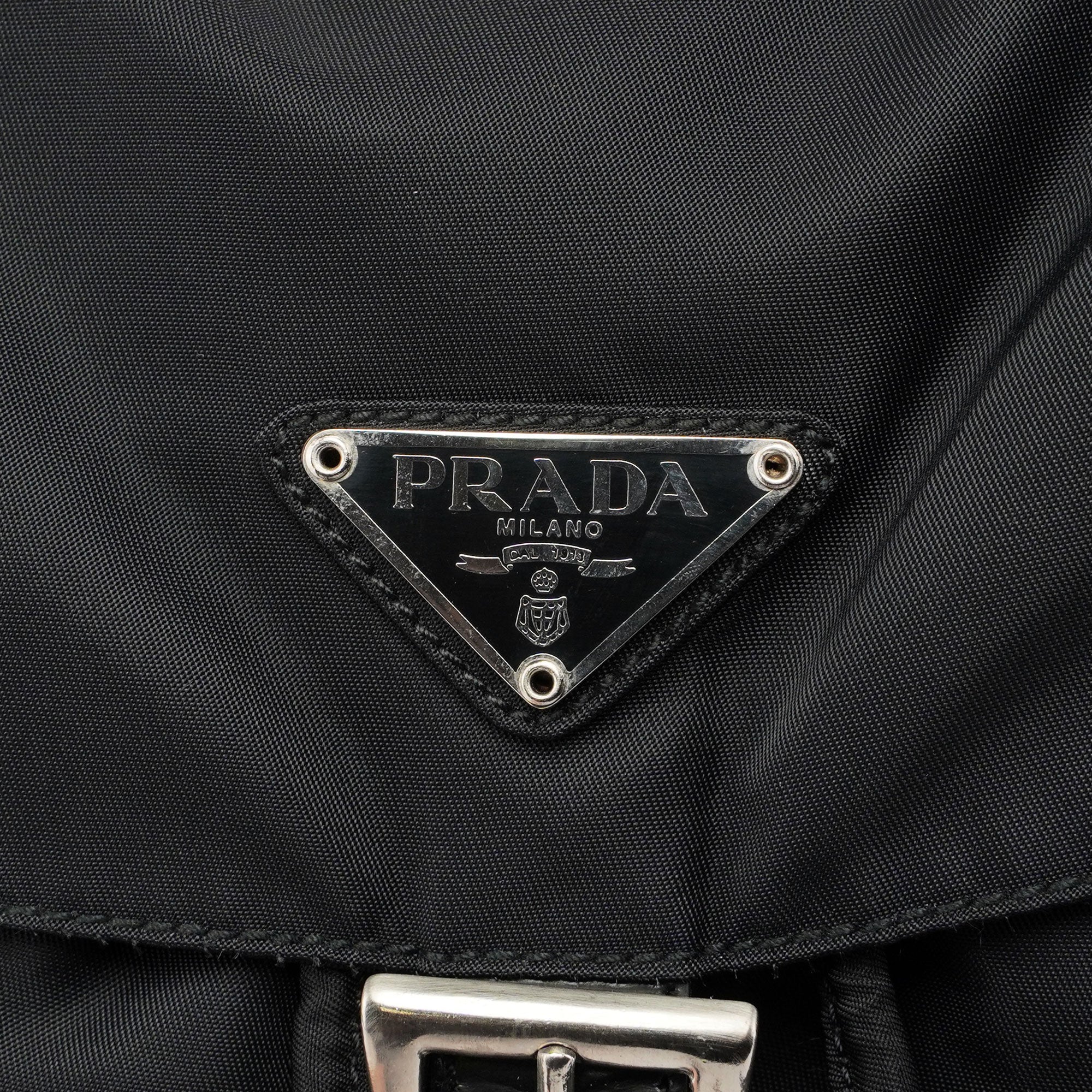Black Tessuto Nylon Backpack