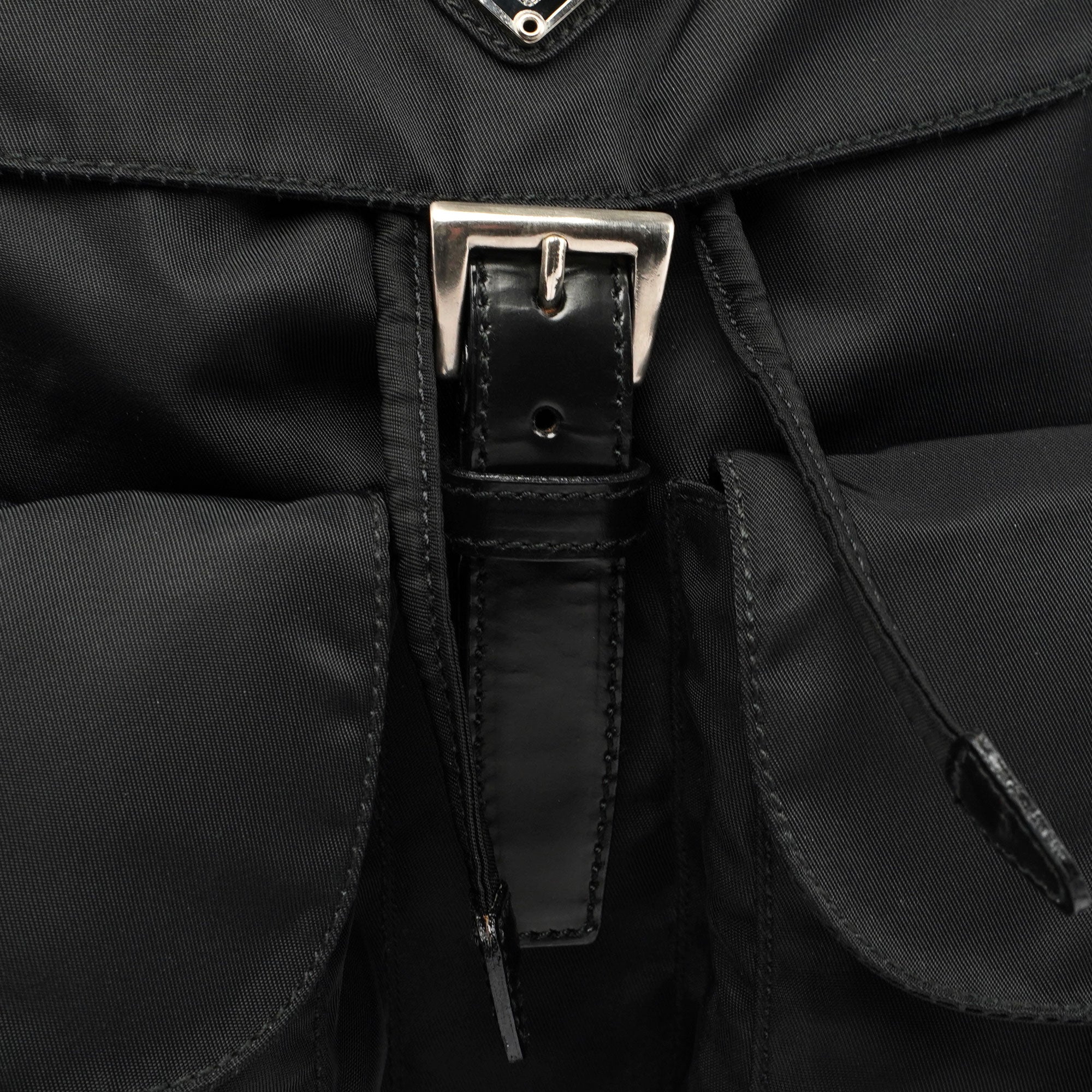 Black Tessuto Nylon Backpack