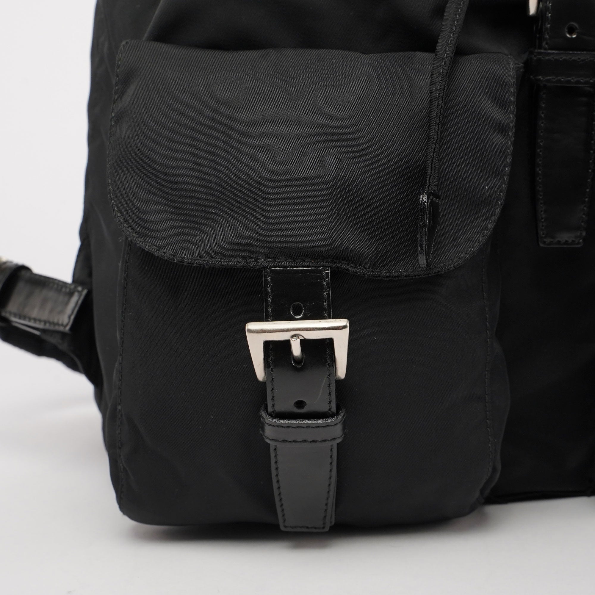 Black Tessuto Nylon Backpack