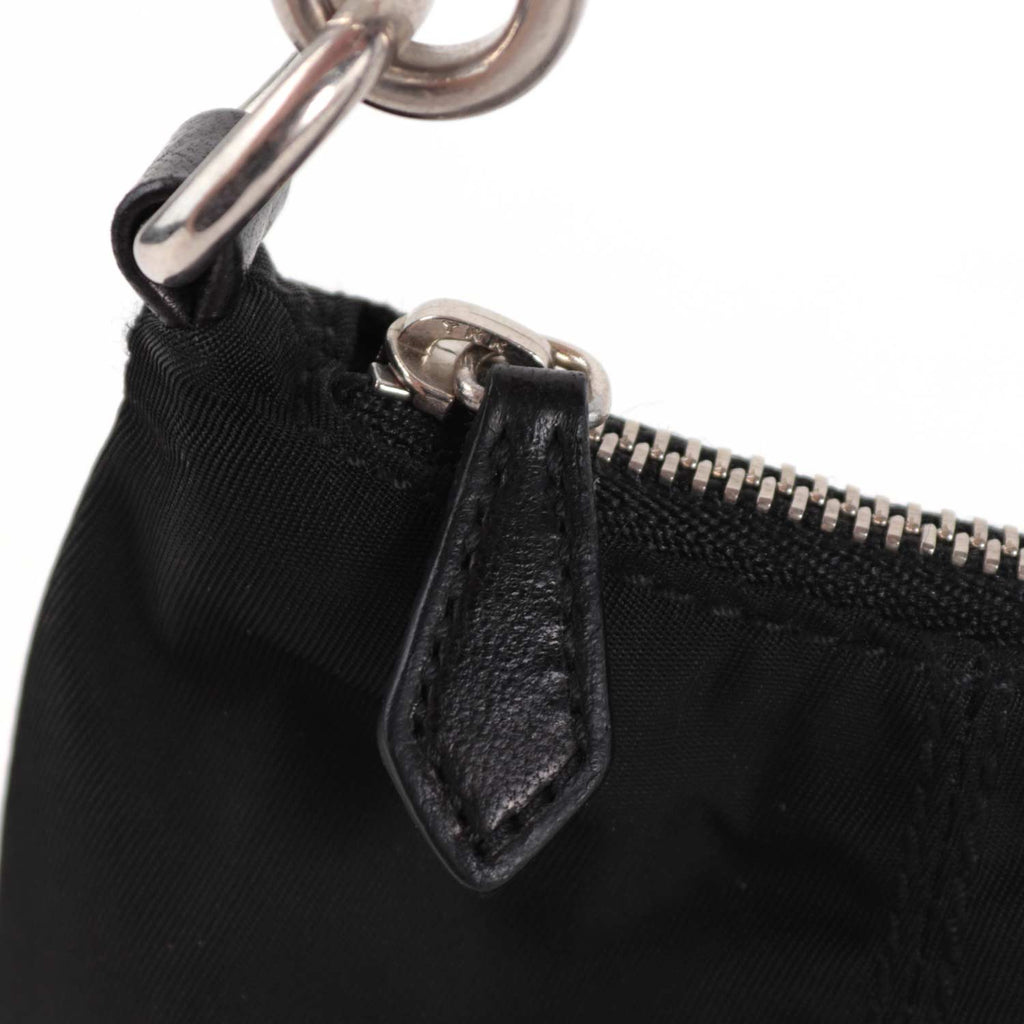 Black Tessuto Nylon Mini Hobo