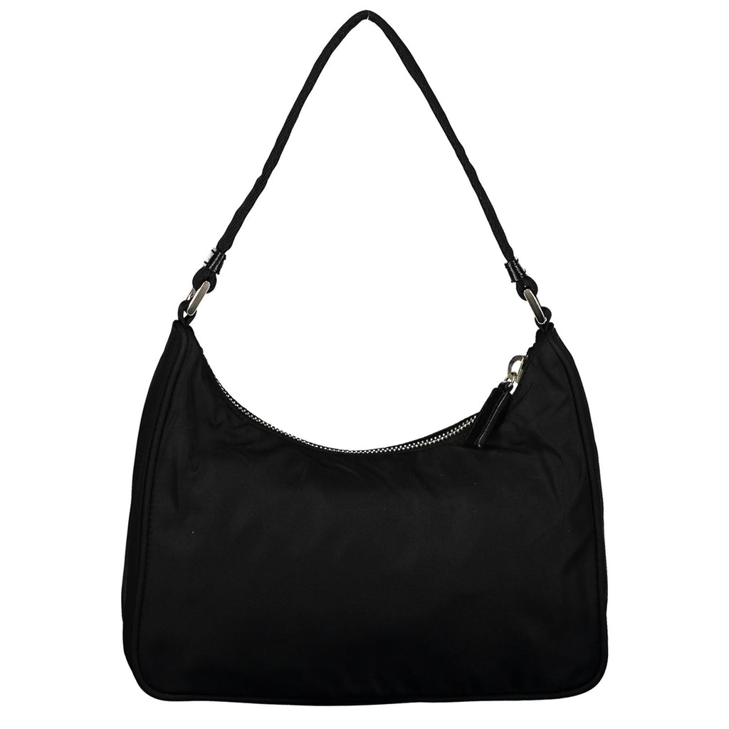 Black Tessuto Nylon Mini Hobo