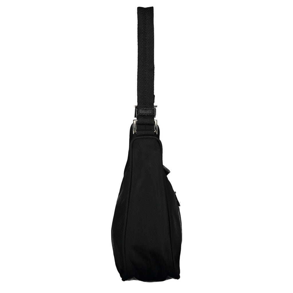 Black Tessuto Nylon Mini Hobo