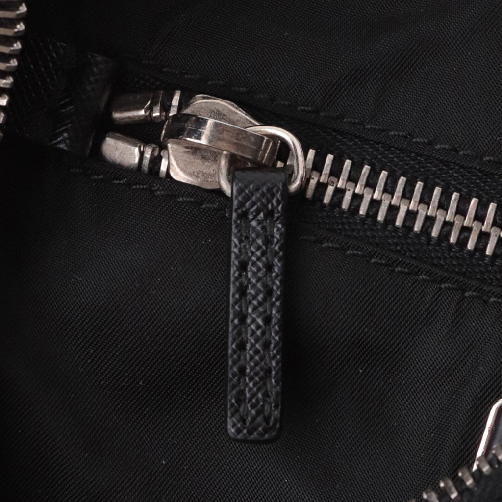 Black Tessuto Nylon Mini Hobo