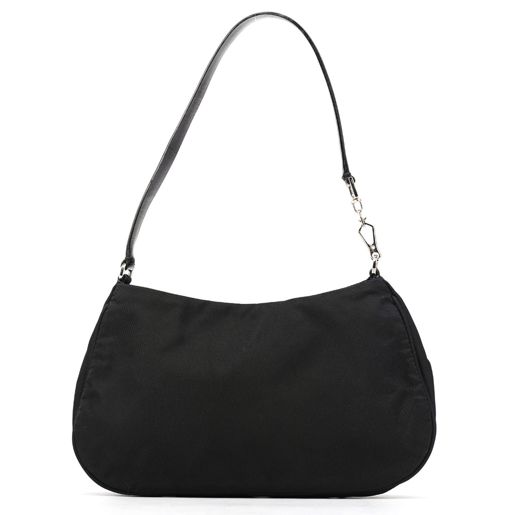 Black Tessuto Nylon Mini Shoulder Bag
