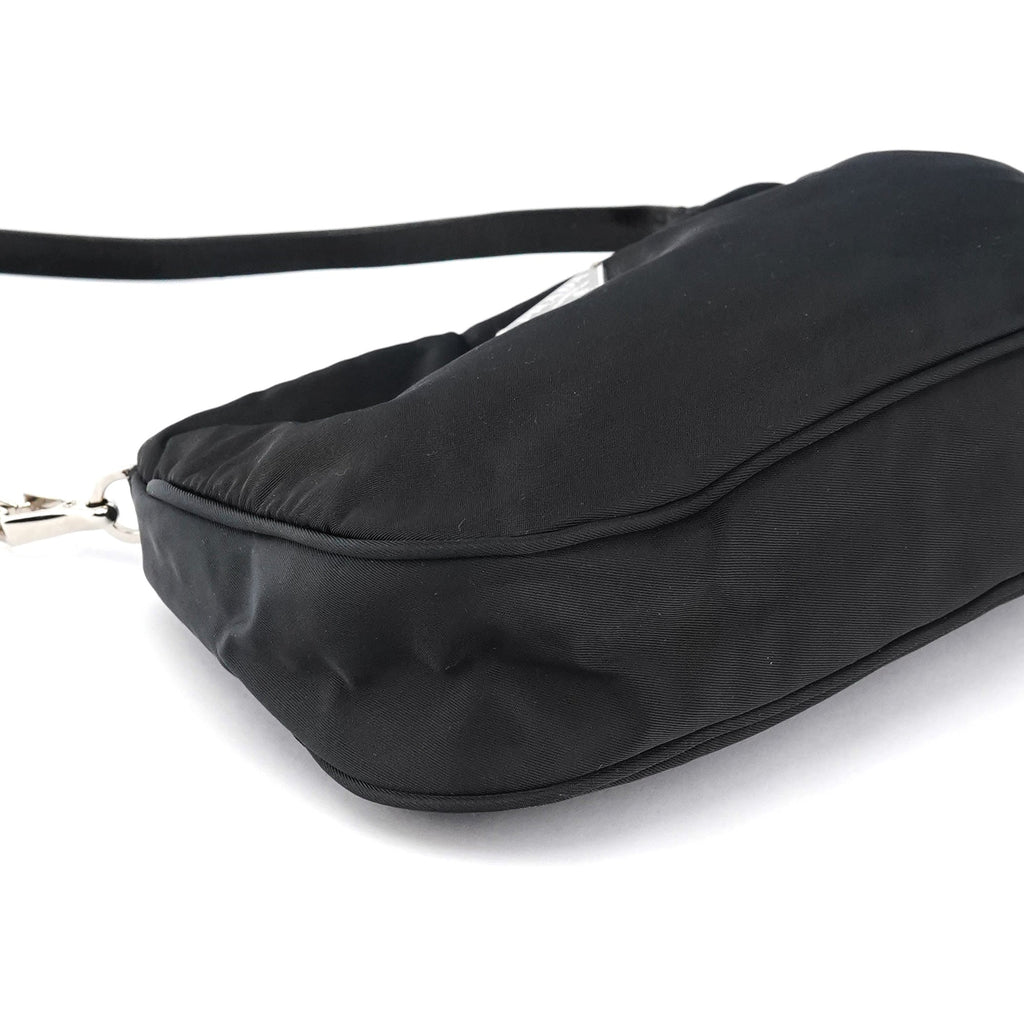Black Tessuto Nylon Mini Shoulder Bag