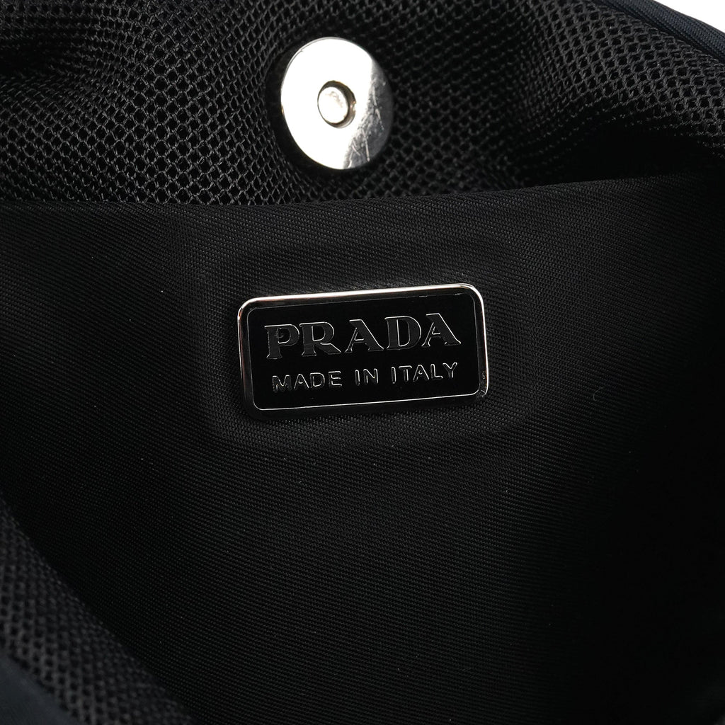 Black Tessuto Nylon Mini Shoulder Bag