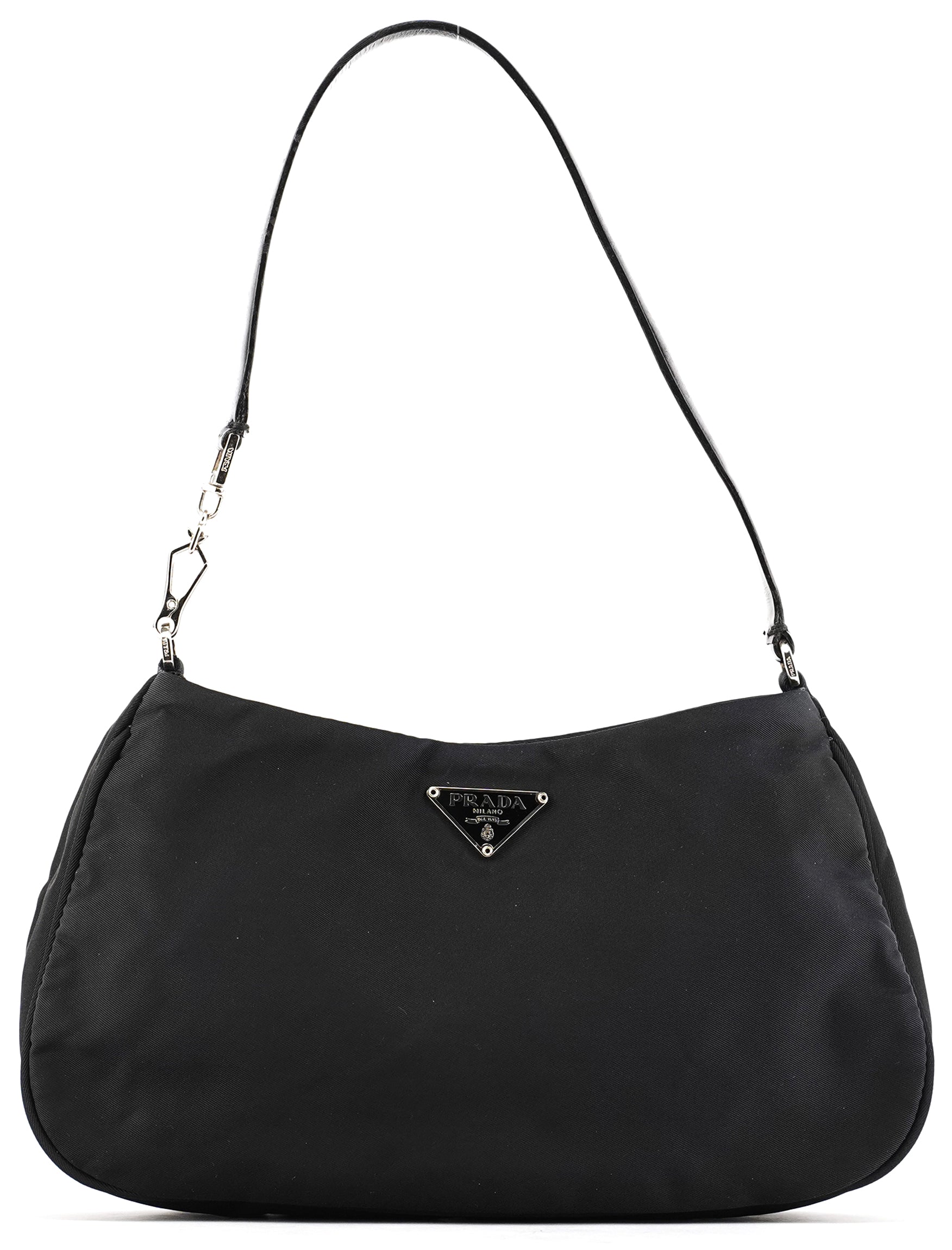 Black Tessuto Nylon Mini Shoulder Bag