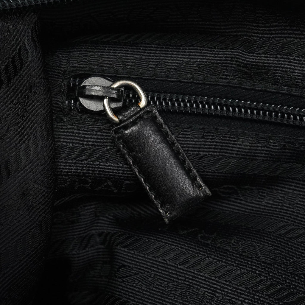Black Tessuto Nylon Shoulder Bag