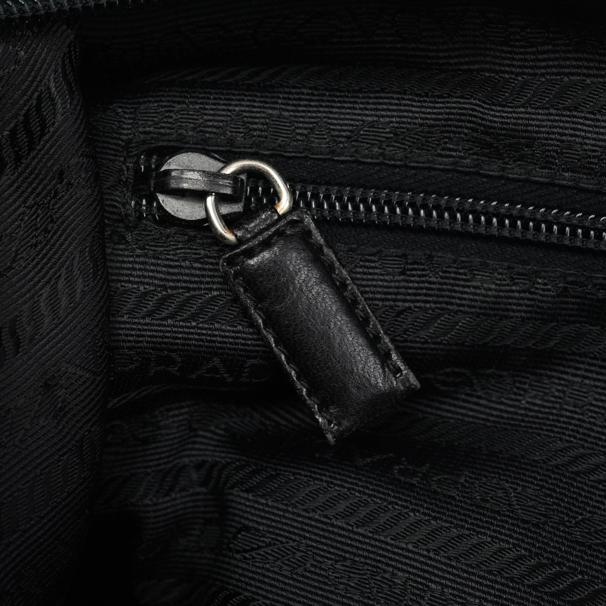 Black Tessuto Nylon Shoulder Bag