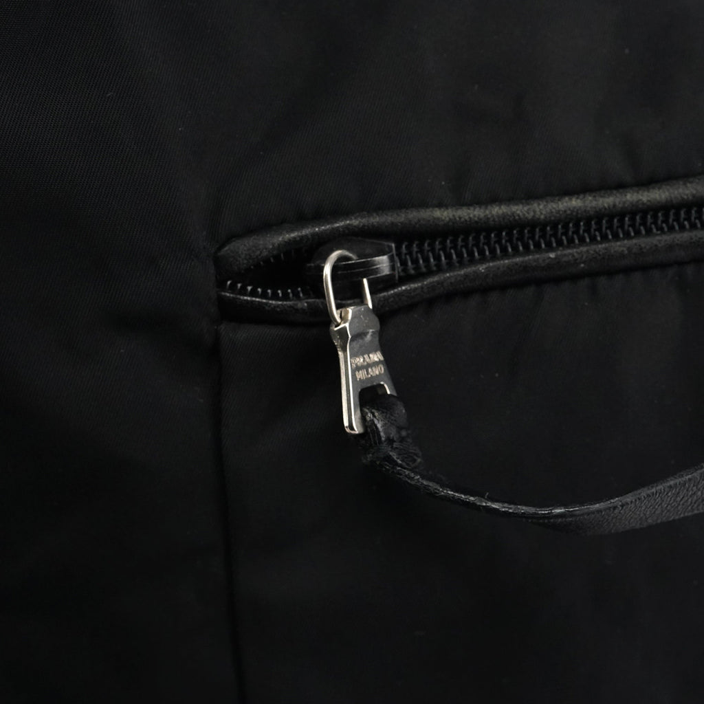 Black Tessuto Nylon Shoulder Bag
