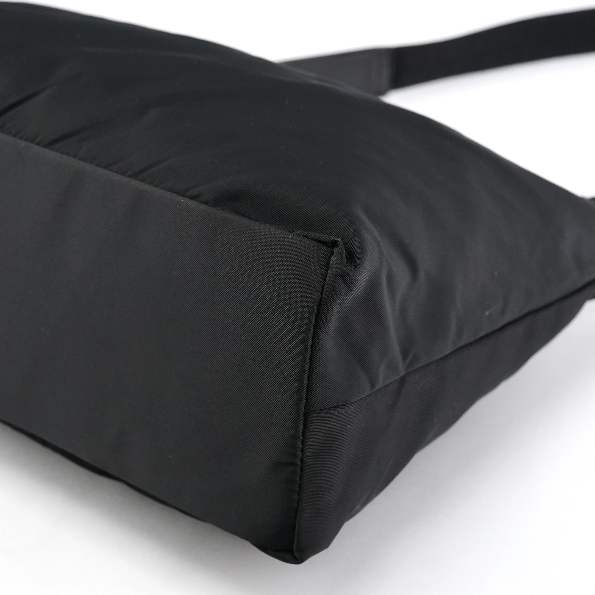 Black Tessuto Nylon Shoulder Bag