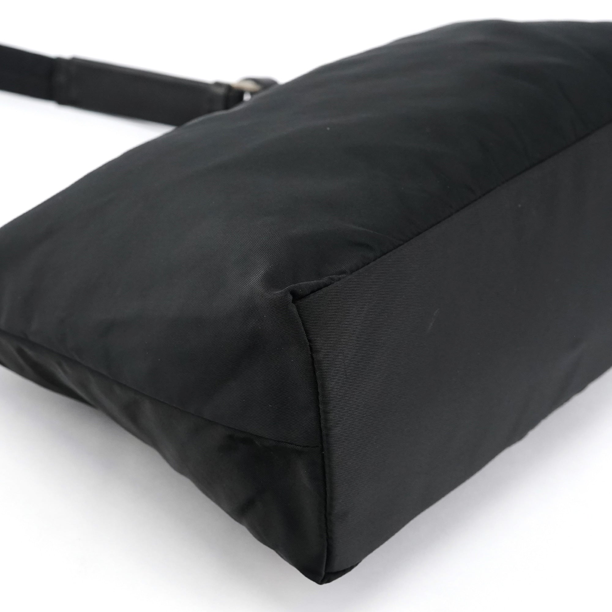 Black Tessuto Nylon Shoulder Bag