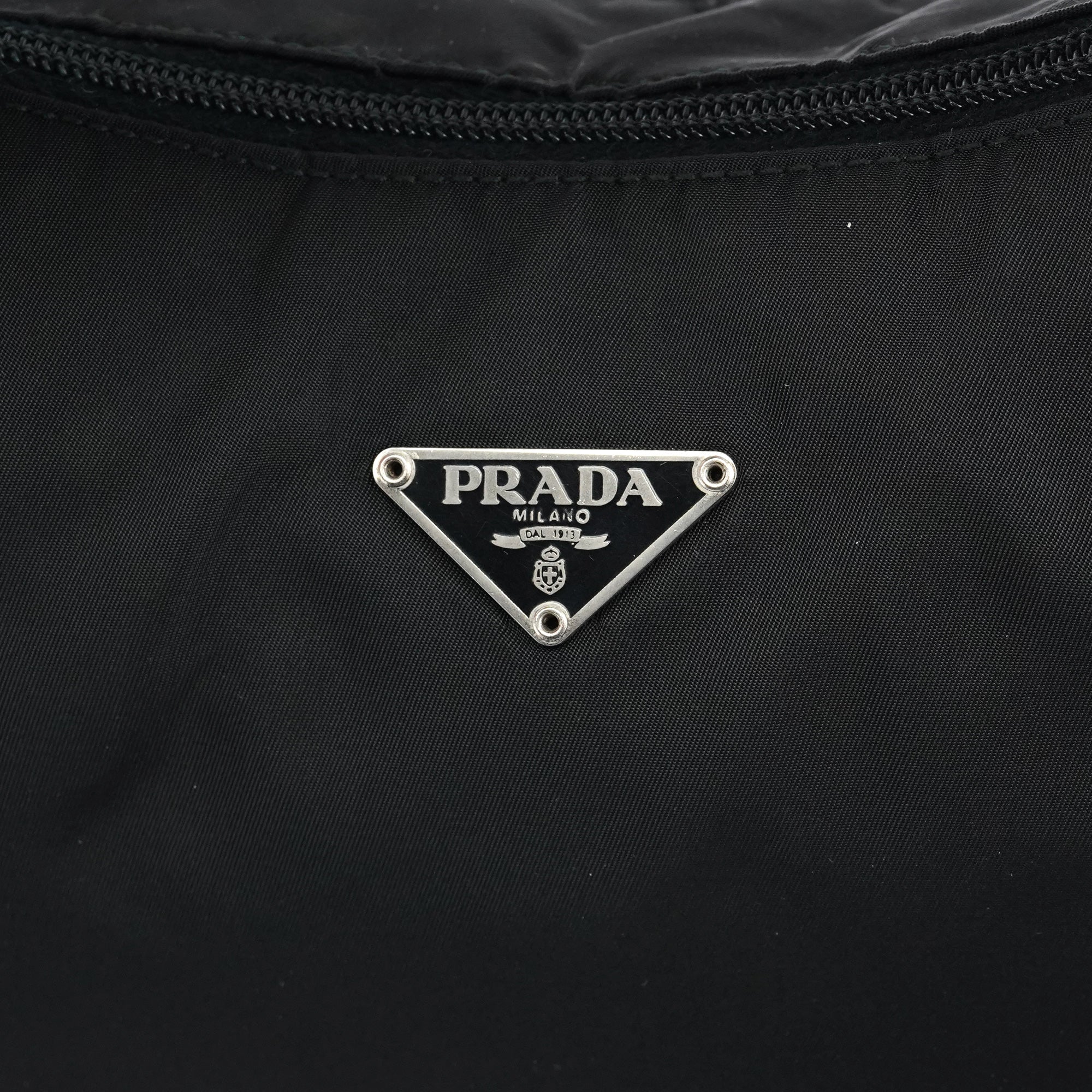 Black Tessuto Nylon Shoulder Bag