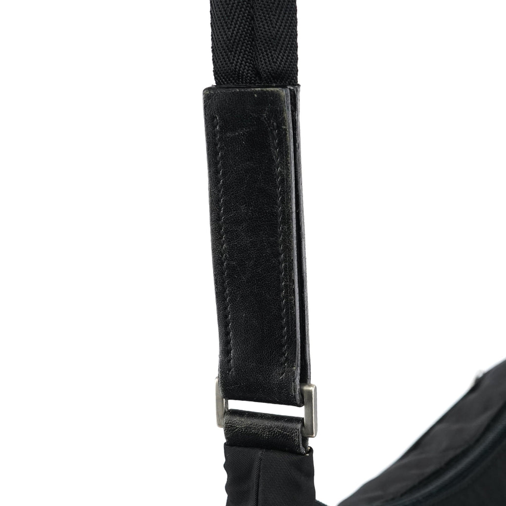 Black Tessuto Nylon Shoulder Bag