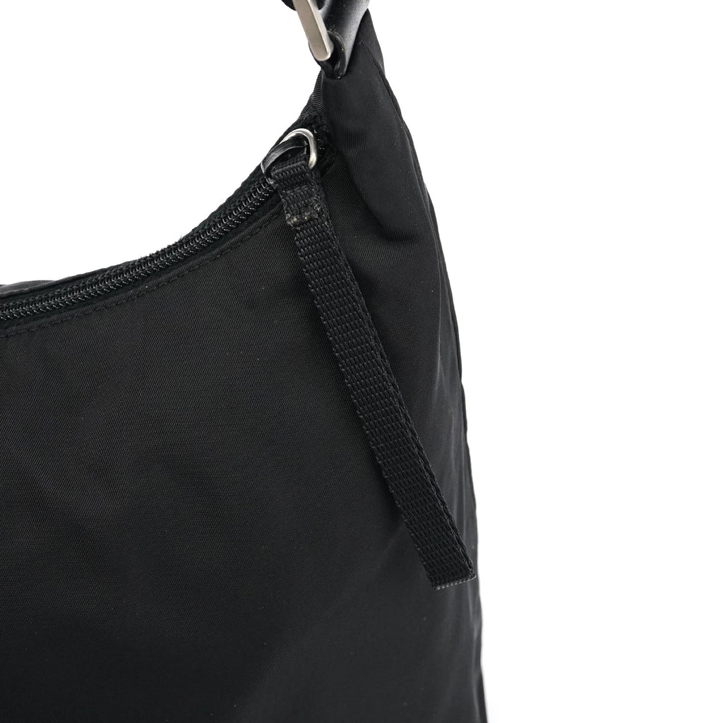 Black Tessuto Nylon Shoulder Bag