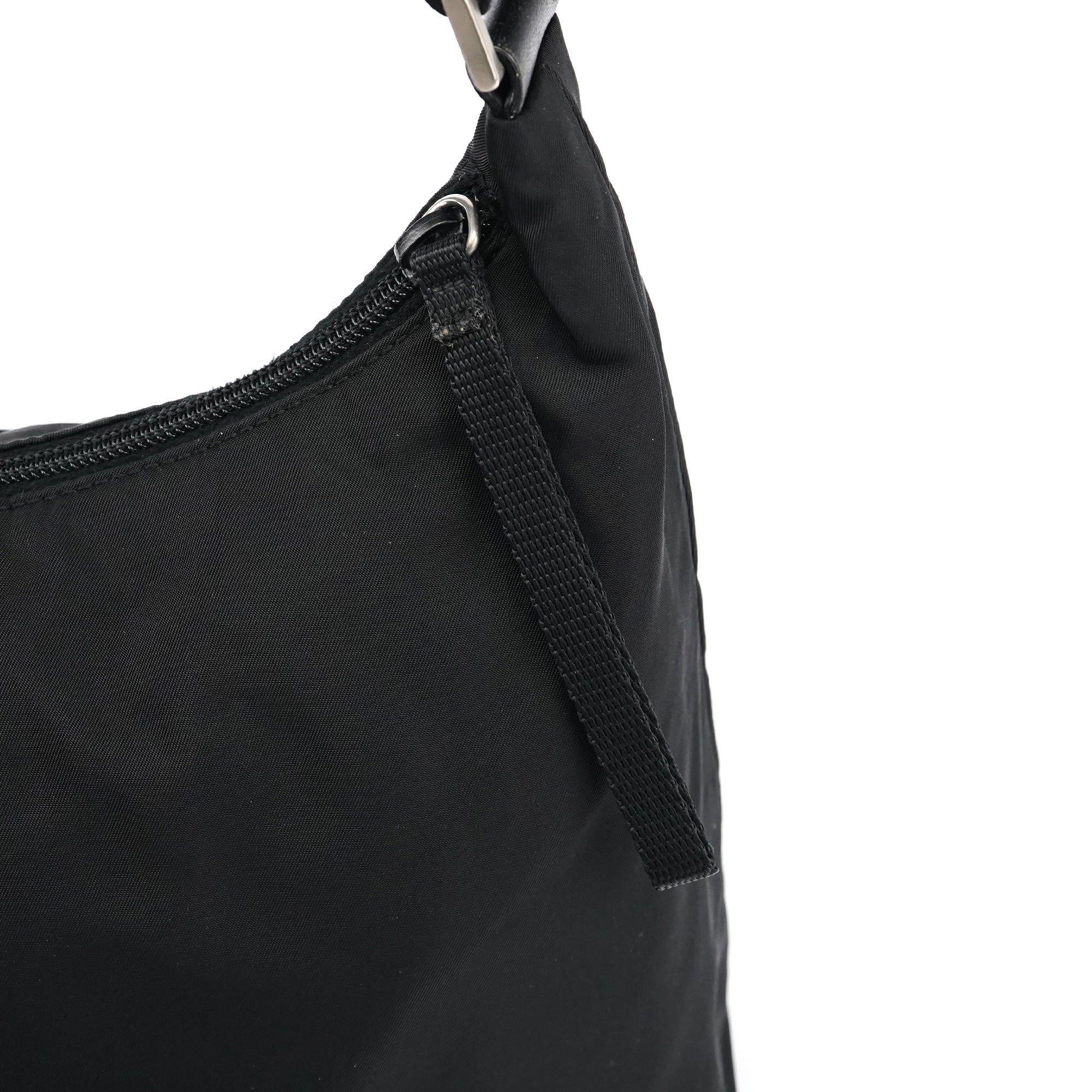 Black Tessuto Nylon Shoulder Bag